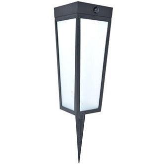 Lutec Dias Solar Integrated LED Black Bollard - With Spike 6996601012