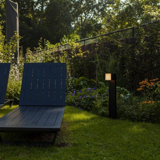 Lutec Cuba Black Outdoor LED Bollard Pathway Light 7193802012