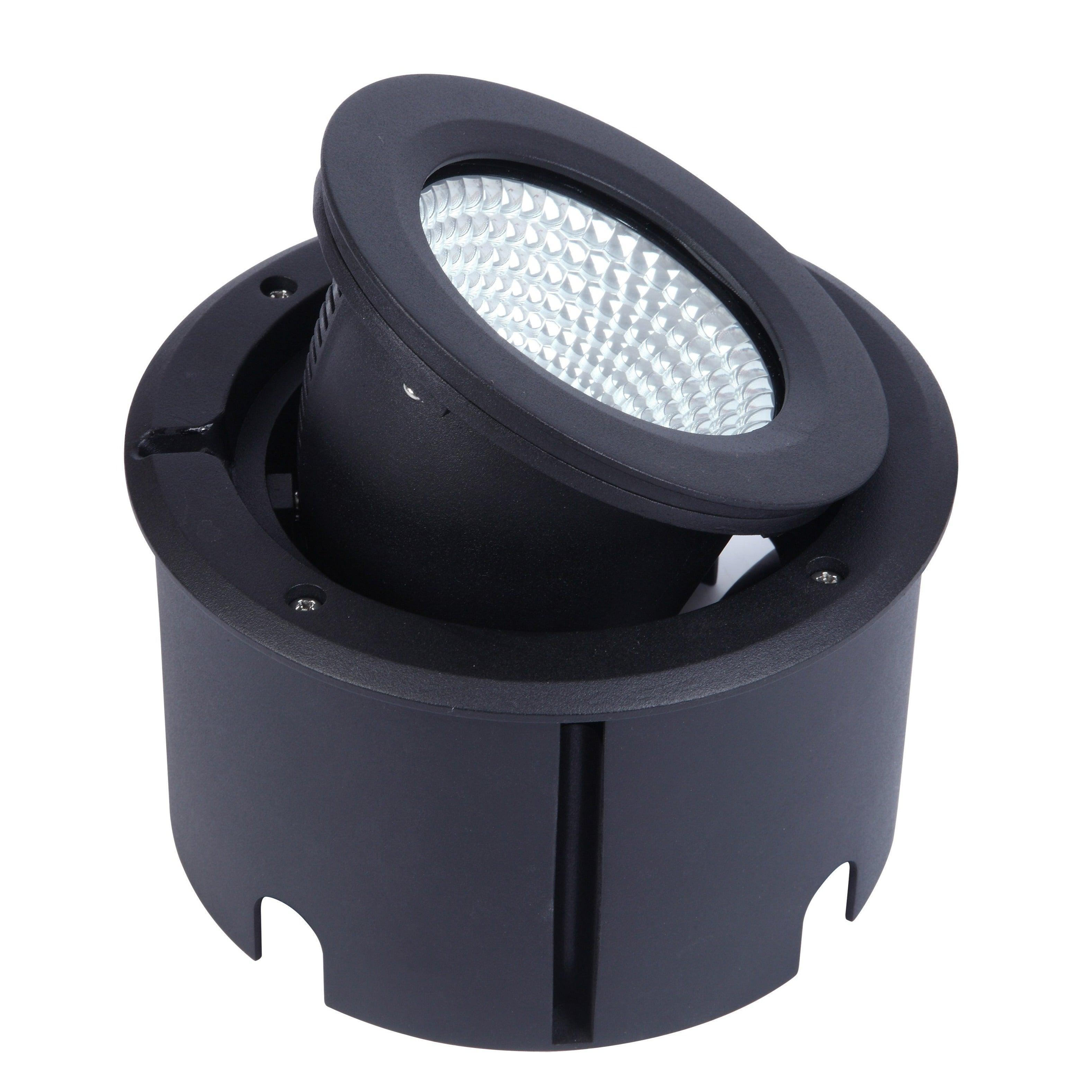 Lutec Arctic IP67 LED Ground Spot Light - Black