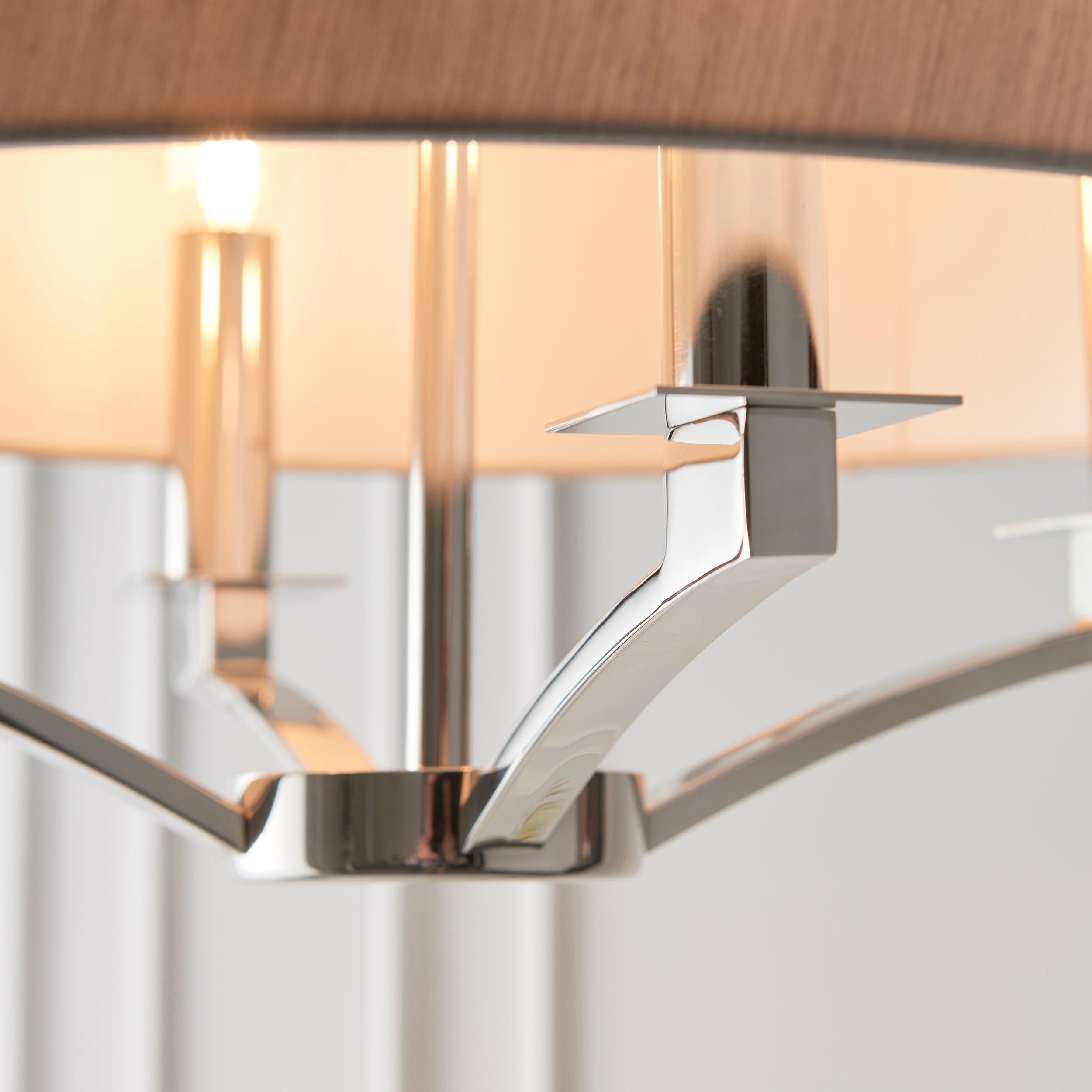 Vienna Polished Nickel 4 Light Ceiling Pendant Ceiling-Ceiling Pendant Lights-Interiors 1900-9-Tiffany Lighting Direct