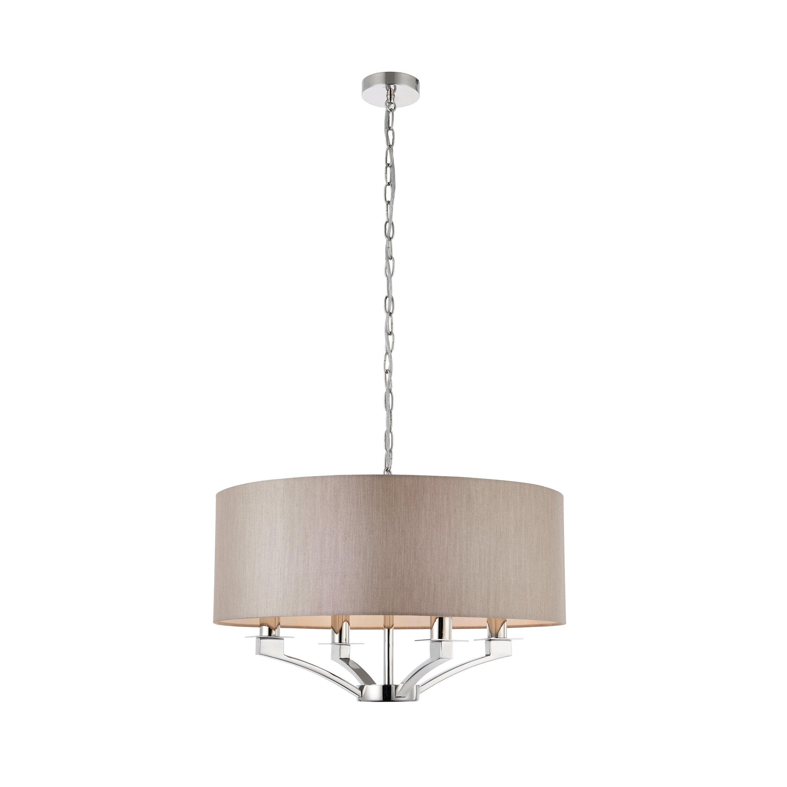 Vienna Polished Nickel 4 Light Ceiling Pendant Ceiling-Ceiling Pendant Lights-Interiors 1900-10-Tiffany Lighting Direct