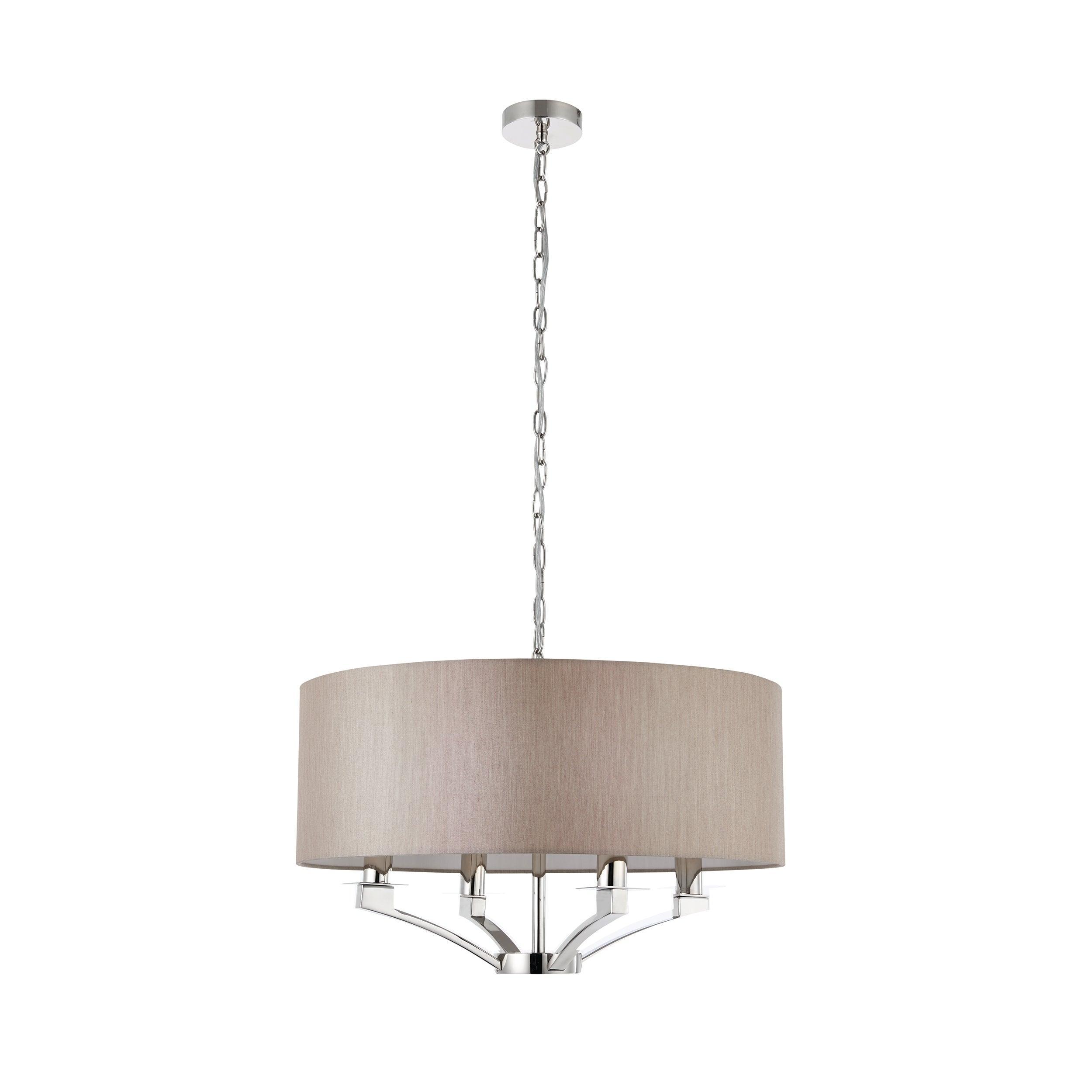 Vienna Polished Nickel 4 Light Ceiling Pendant Ceiling-Ceiling Pendant Lights-Interiors 1900-11-Tiffany Lighting Direct