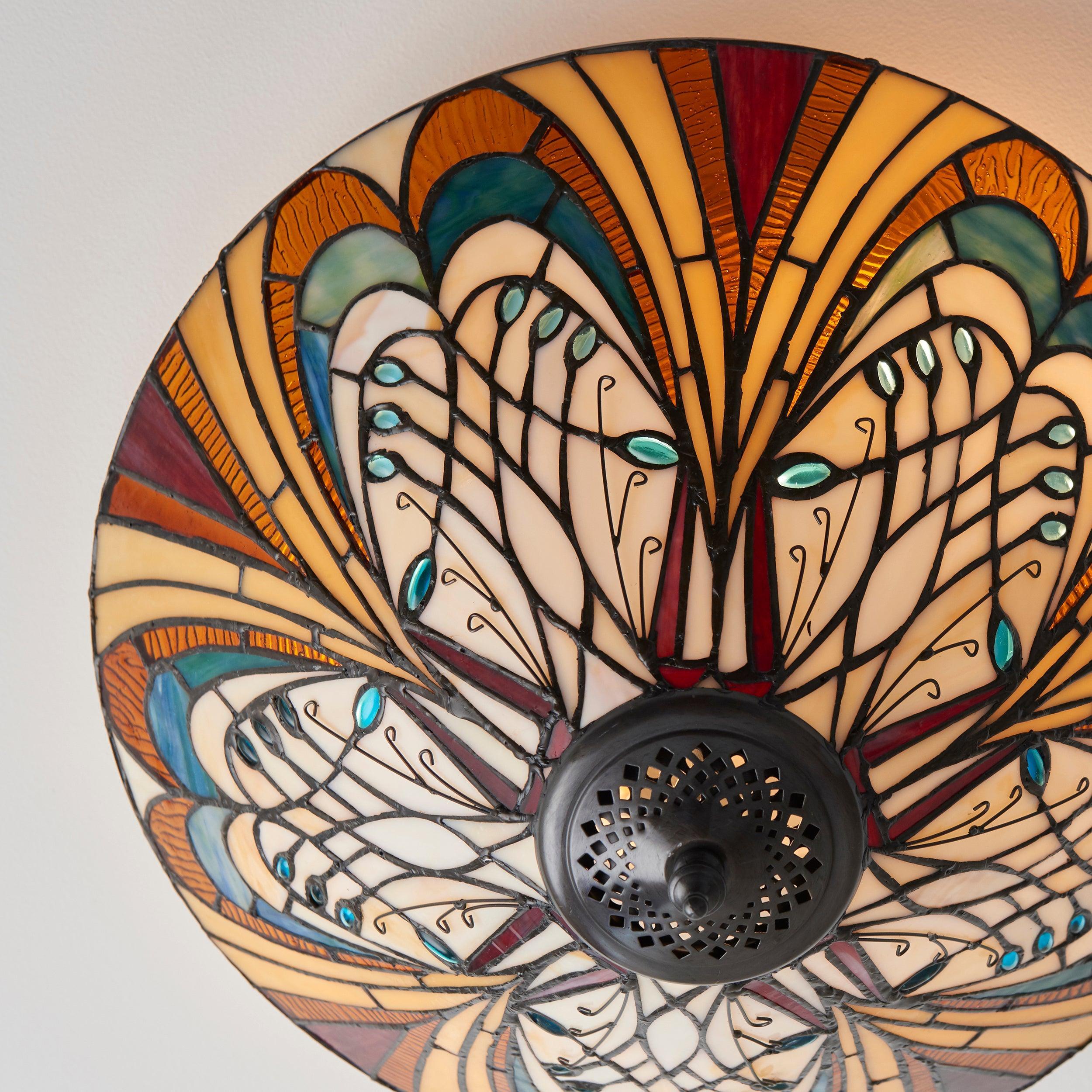 hector tiffany flush ceiling light Living room lighting image