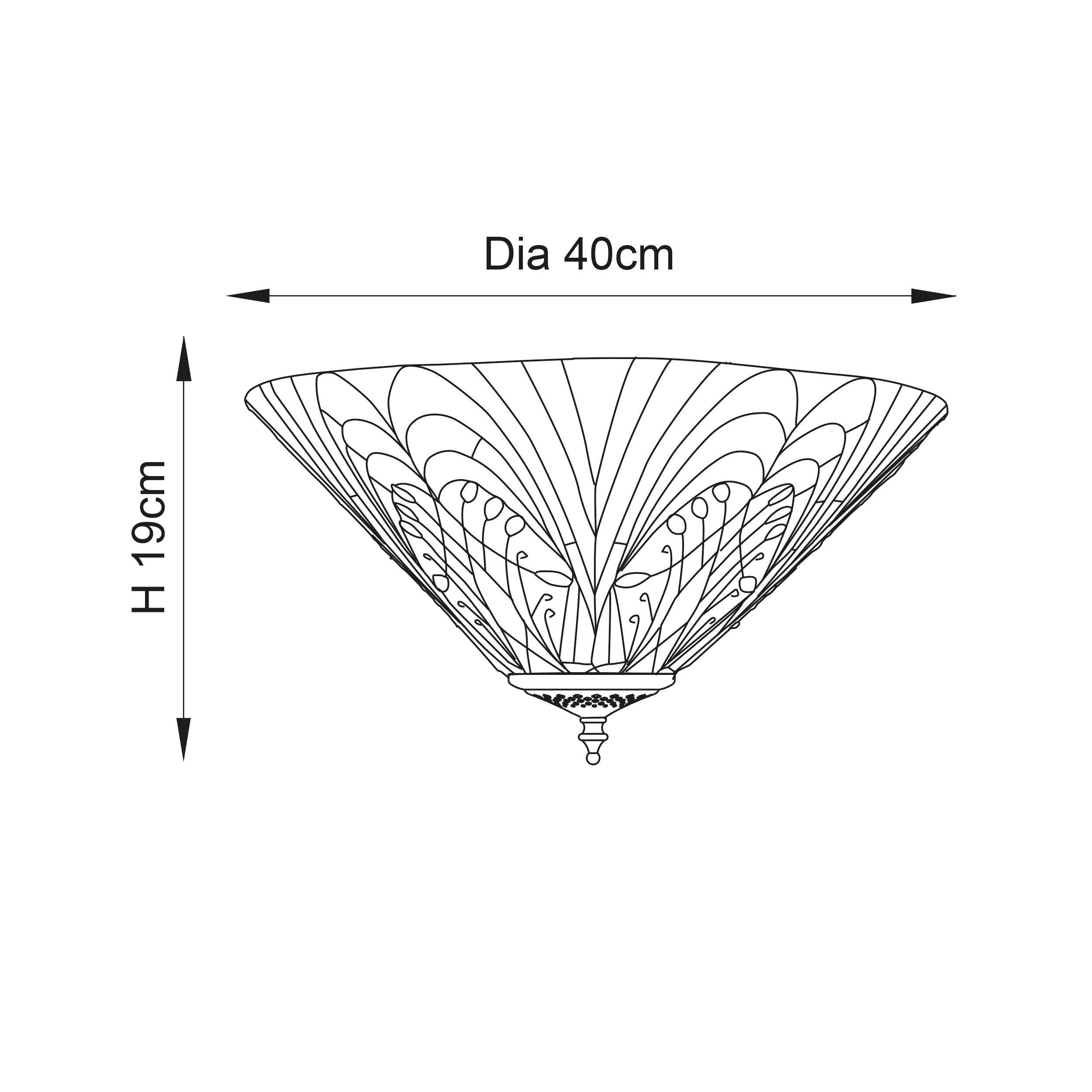 hector tiffany flush ceiling light mDining room lighting