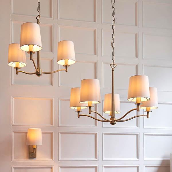 ortona 1lt wall light by Endon Lighting Bedroom Hero Shot