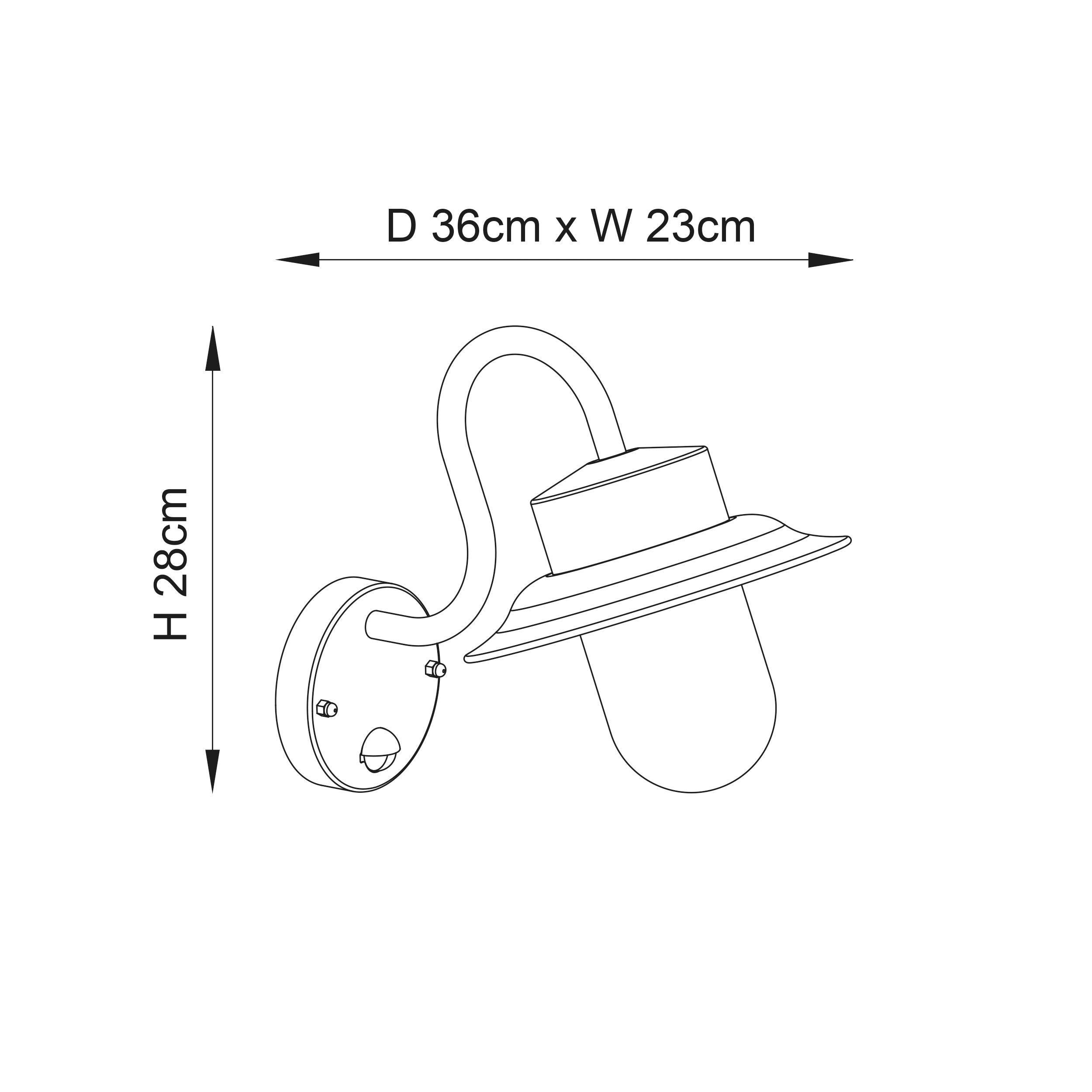 chesham pir outdoor wall light 70331 by Endon Lighting Bedroom Hero Shot