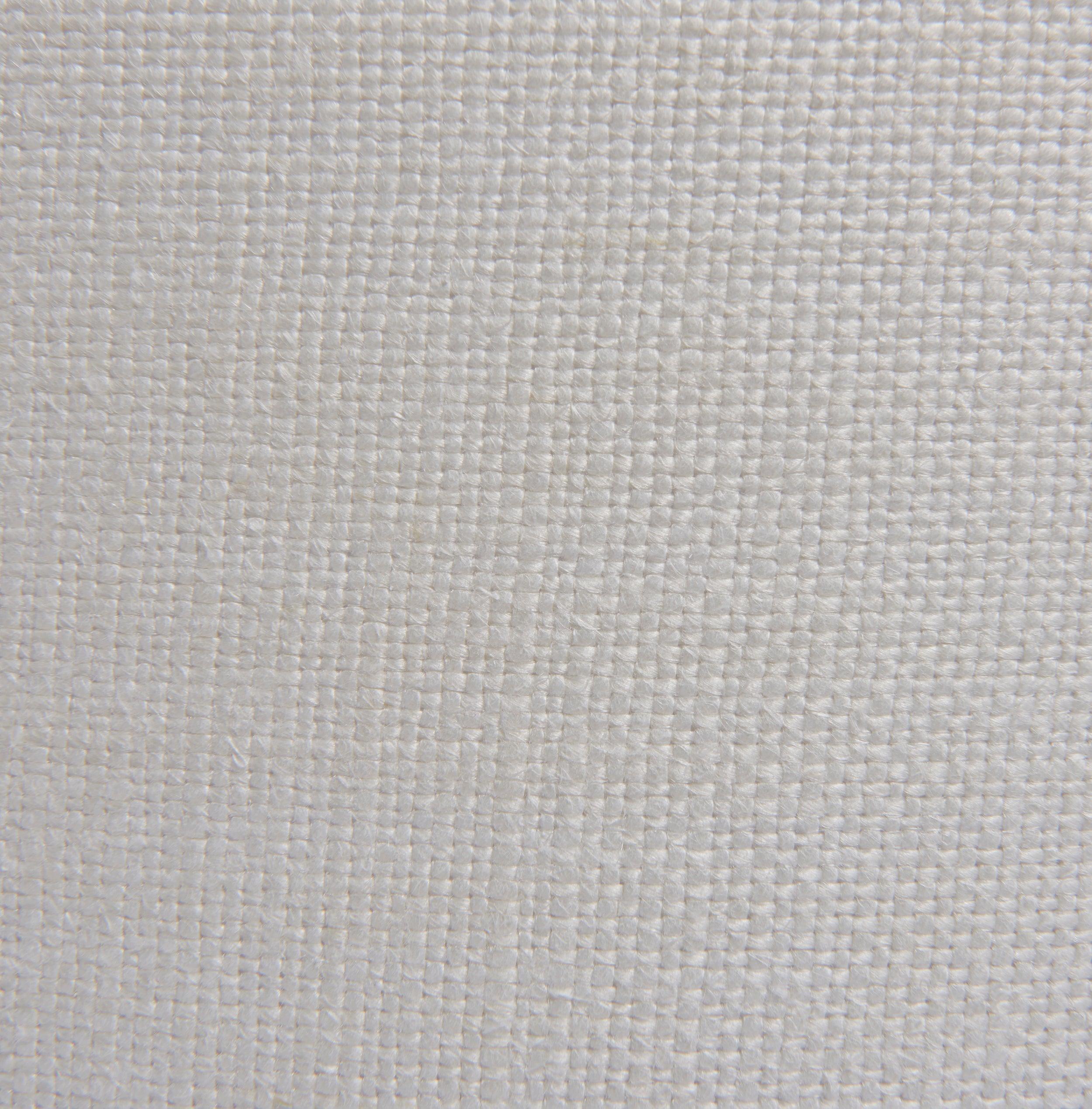 Endon OBI 1 Light Vintage White Linen Wall Light - Shade Fabric Detail
