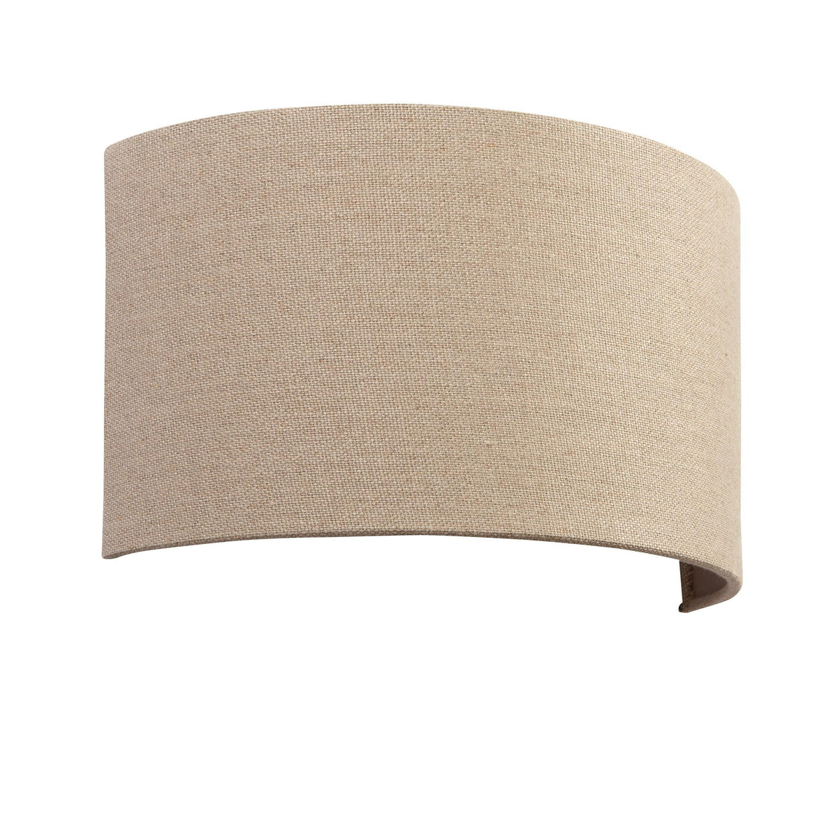 Endon OBI 1 Light Natural Linen Wall Light-OB-180926