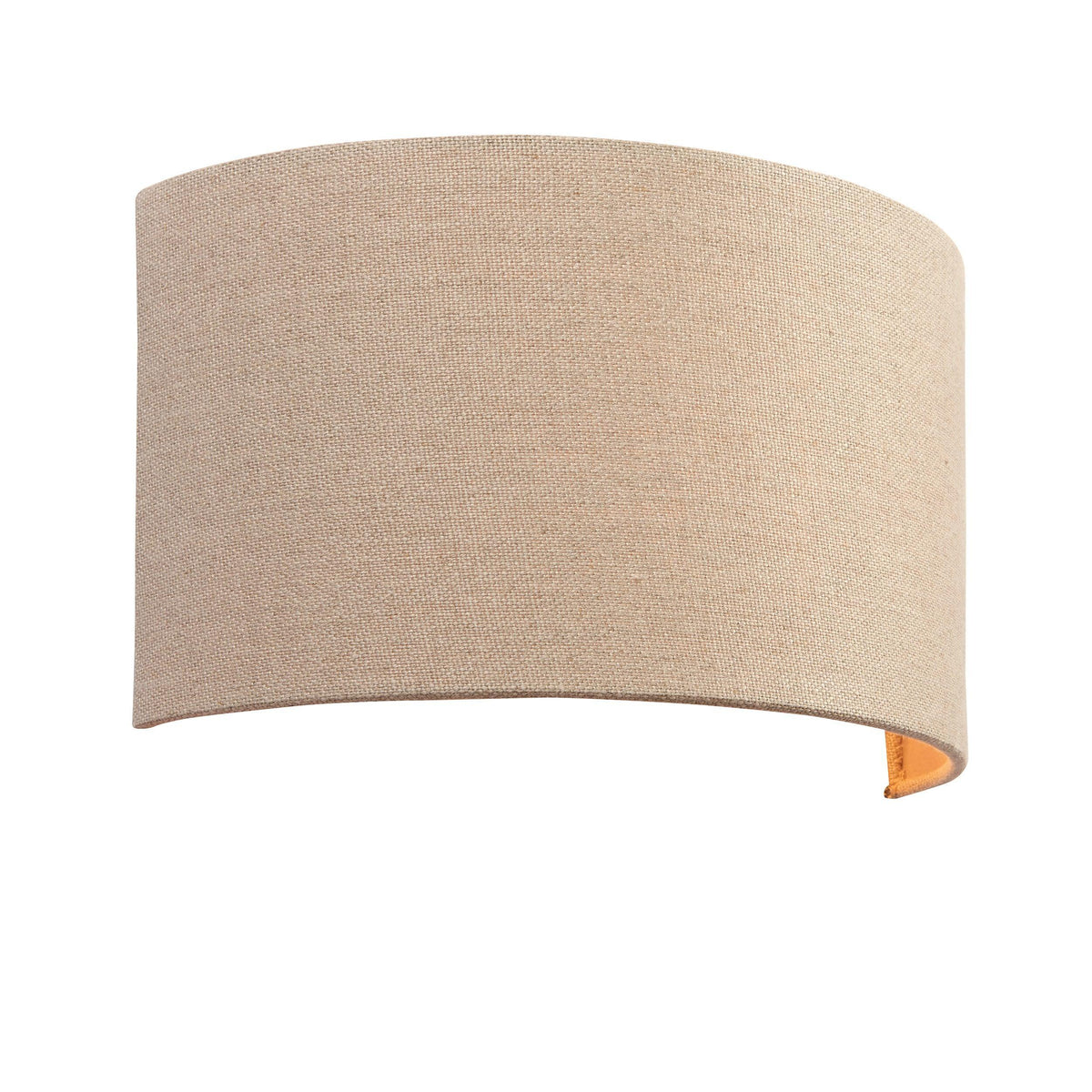 Endon OBI 1 Light Natural Linen Wall Light-OB-180926