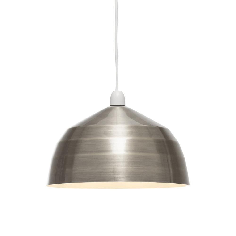 Ortler Easy Fit Satin Nickel Ceiling Lamp Shade-clearance