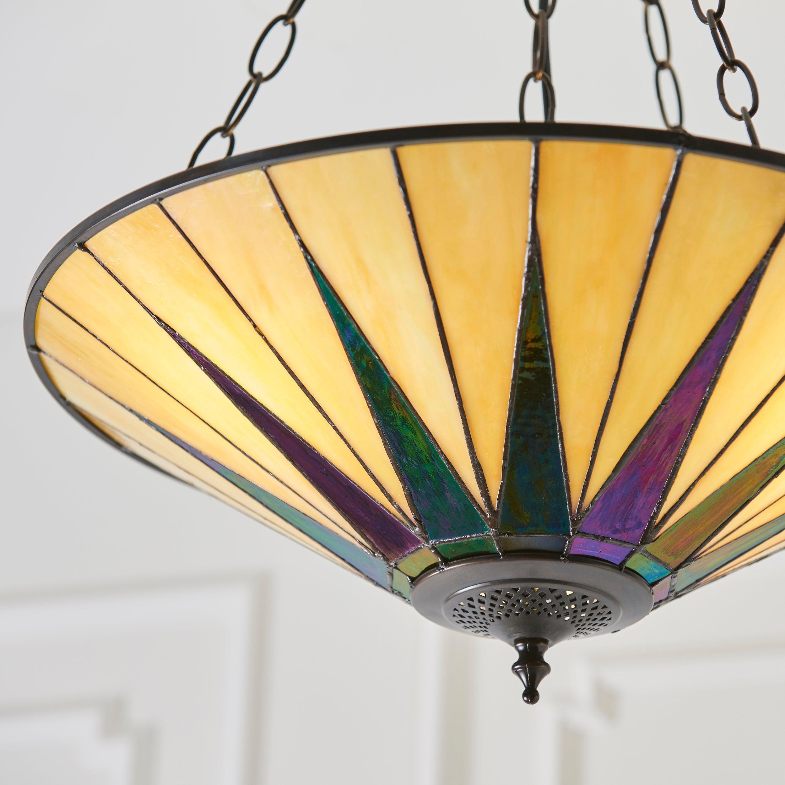 dark star adjustable tiffany ceiling pendant light Hallway Lighting Close Up