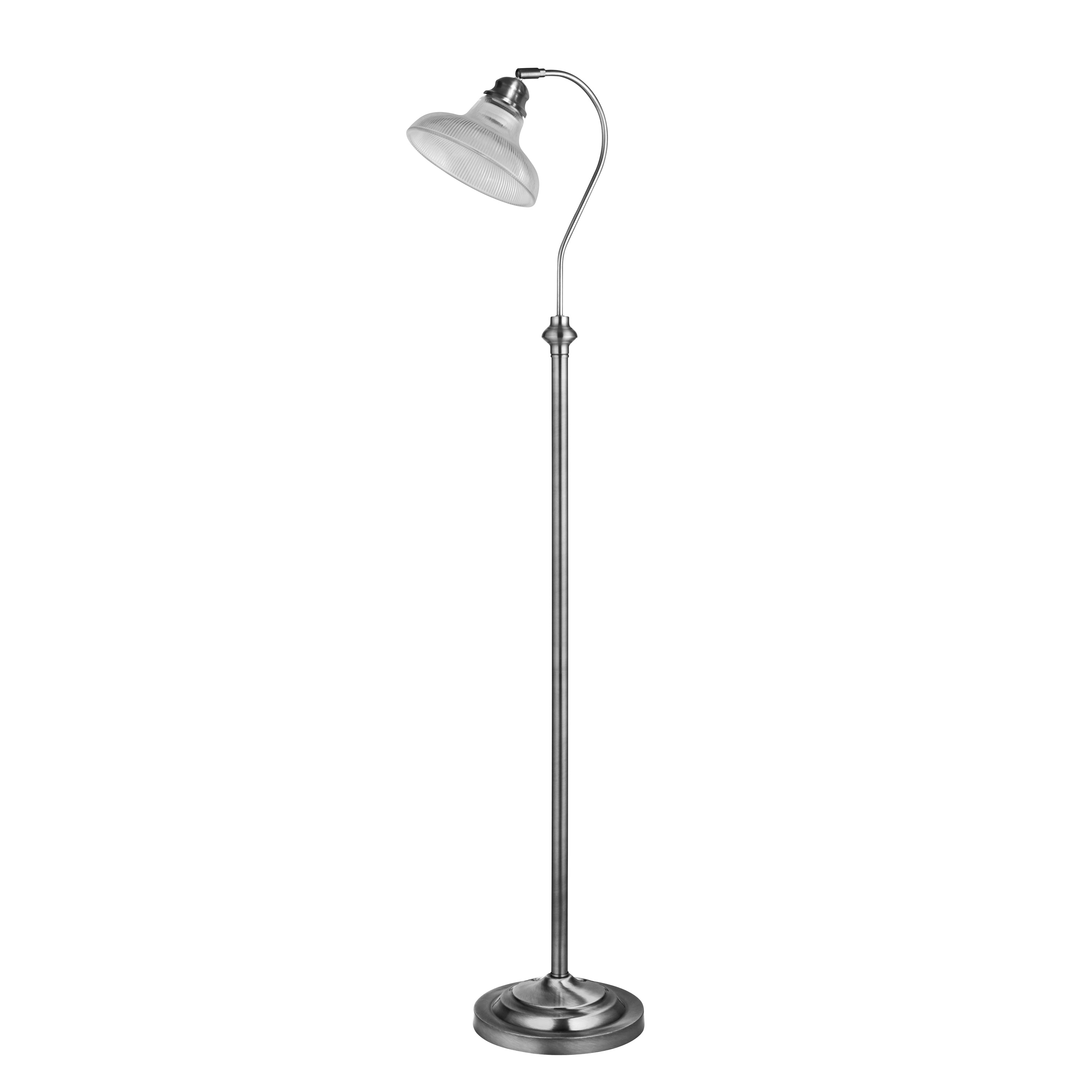 Searchlight Bistro III Silver Floor Lamp