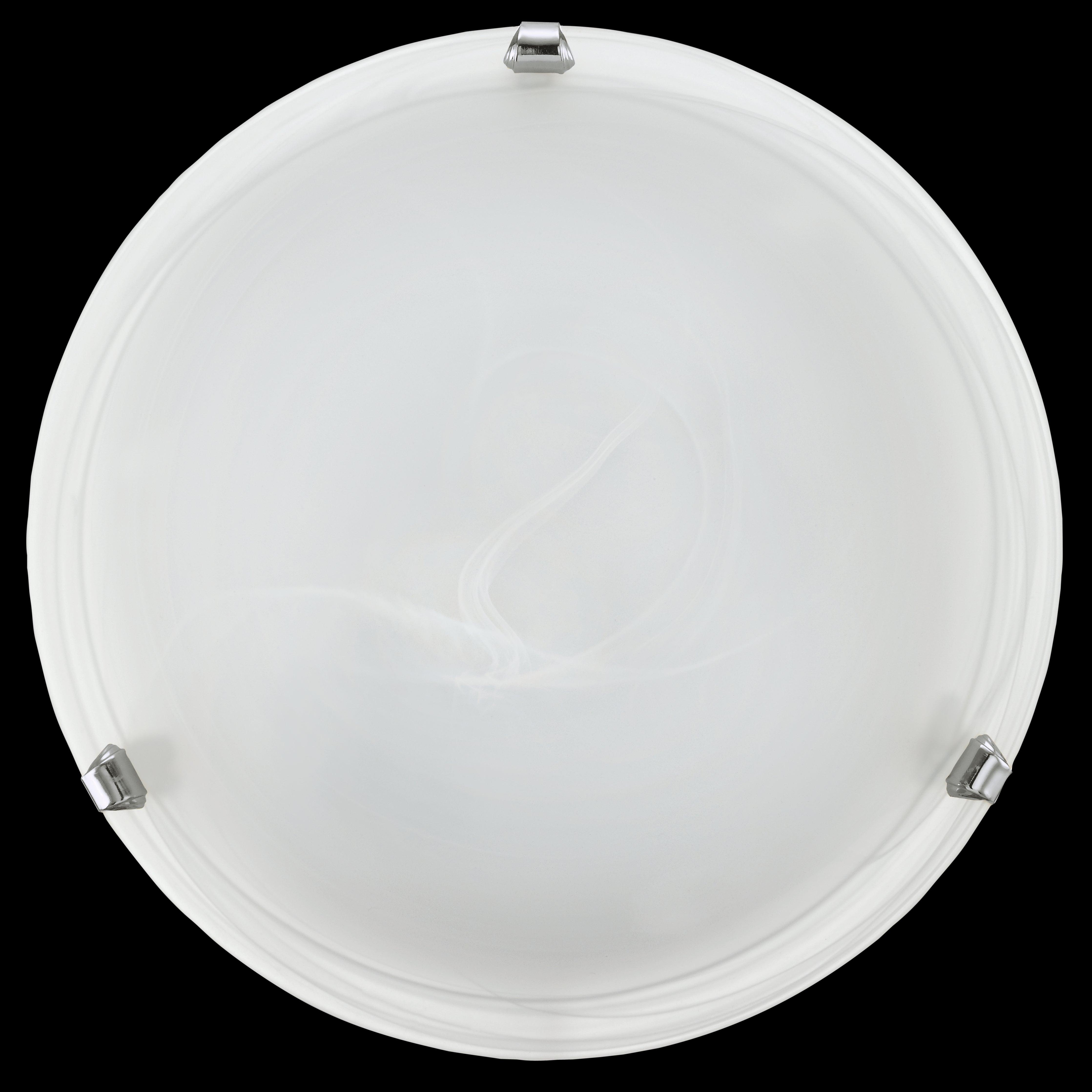 eglo salome white alabaster glass ceiling flush 30cm living room image