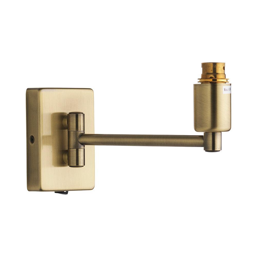 armada chrome antique brass swing arm wall light 1 Living Room Image
