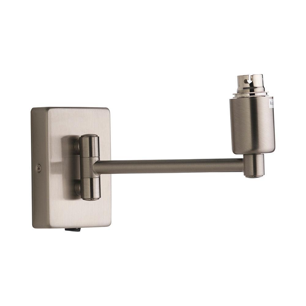 armada antique chrome finish single swing arm wall light Living Room Image