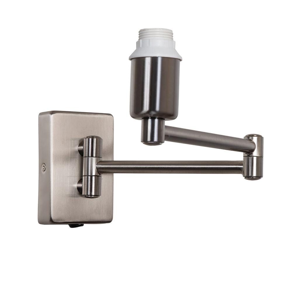 Armada Antique Chrome Double Swing Arm Wall Light