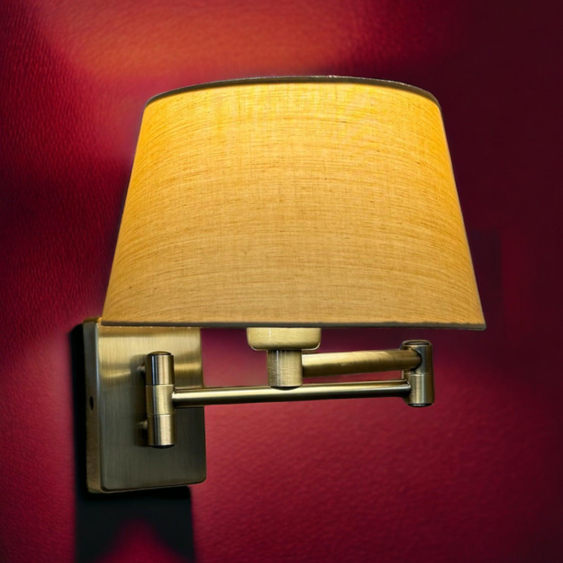 armada antique brass swing arm wall lamp Dininroom Lighting Image