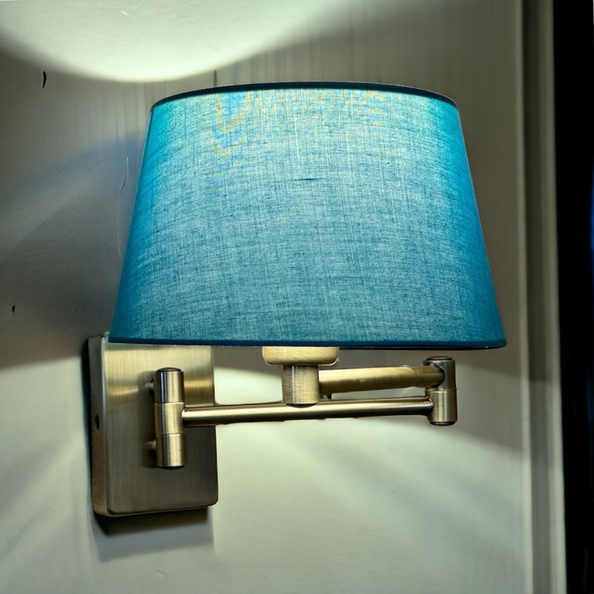 armada antique brass swing arm wall lamp reading light