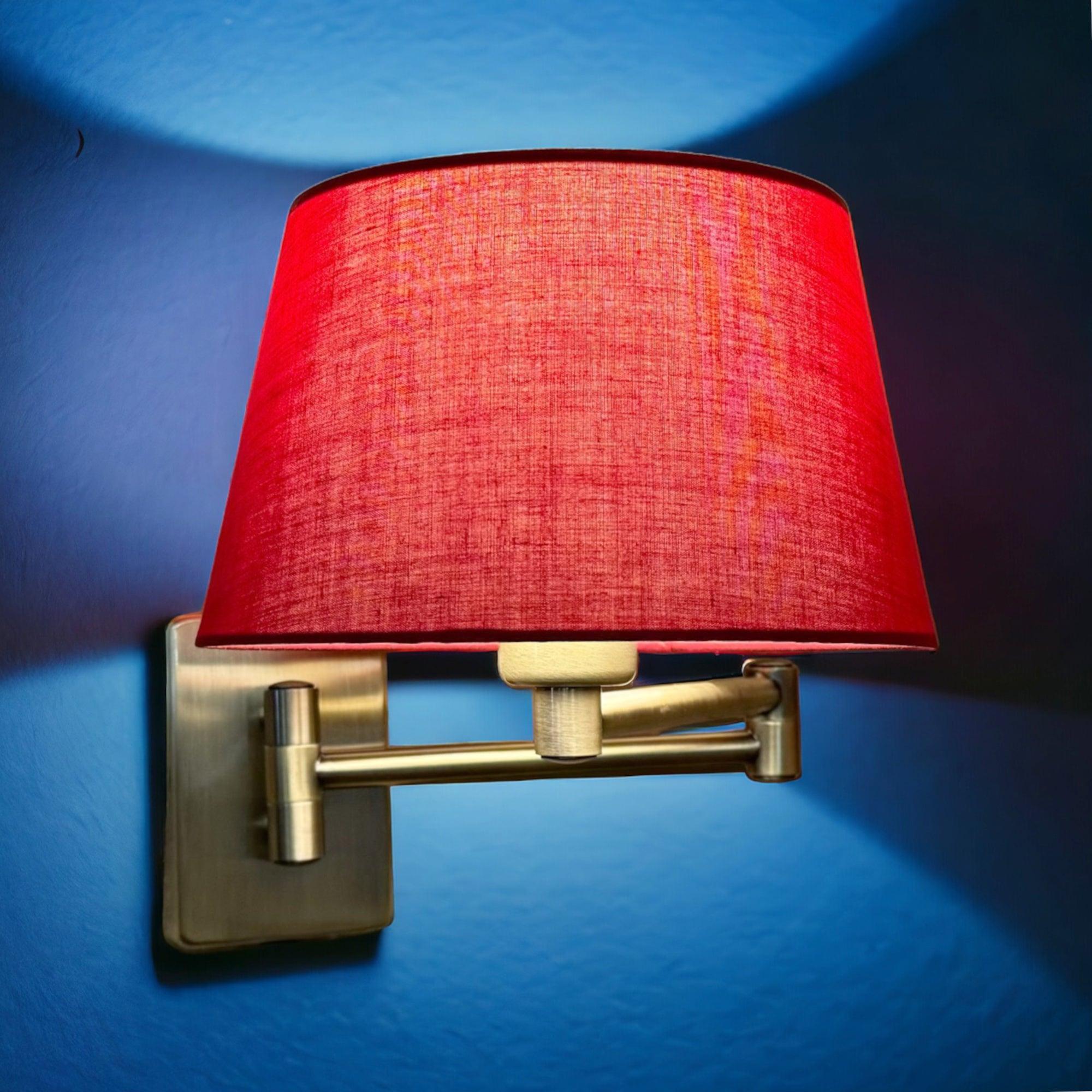 armada antique brass swing arm wall lamp