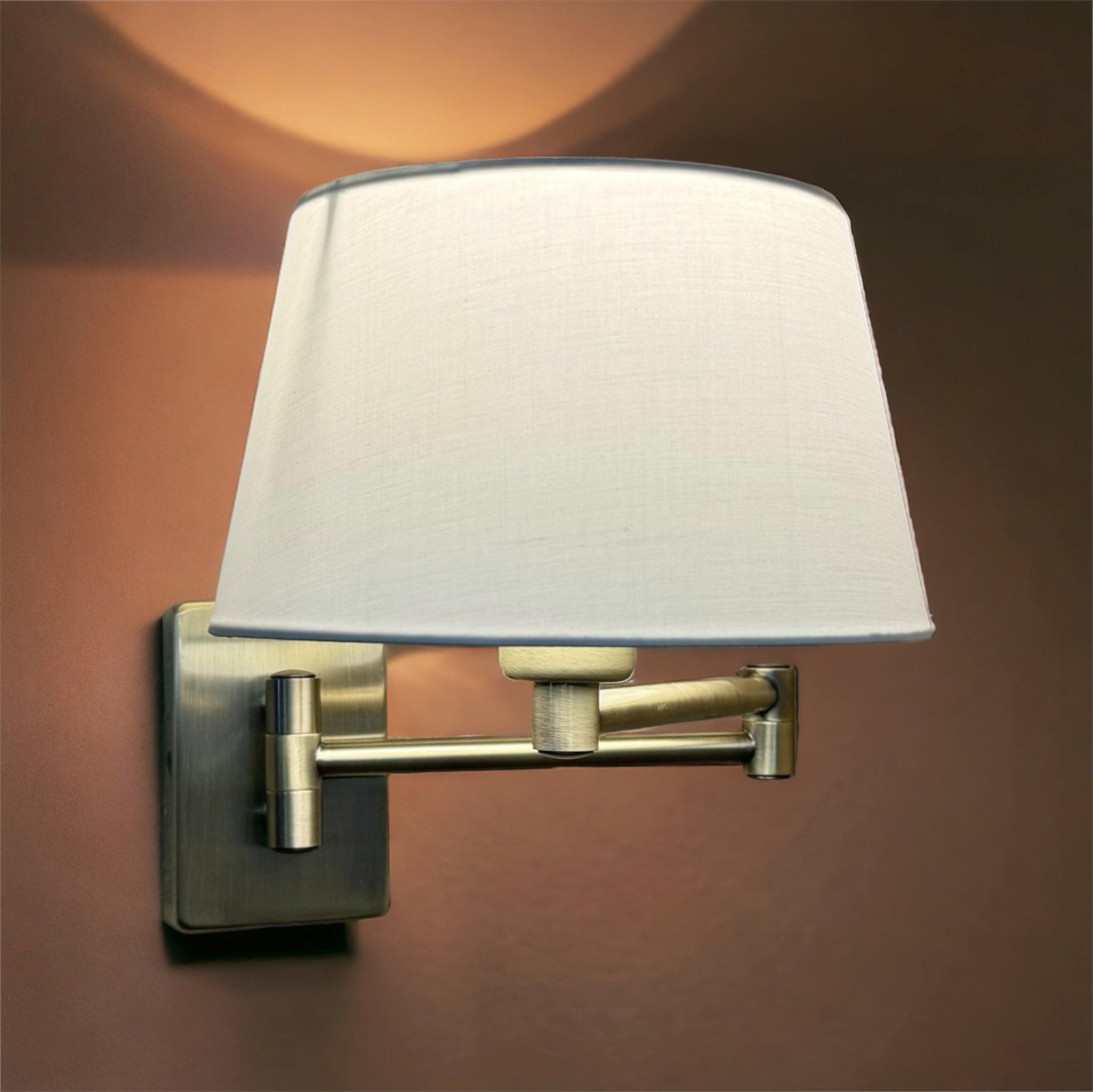 armada antique brass swing arm wall lamp Hallway Lighting Image