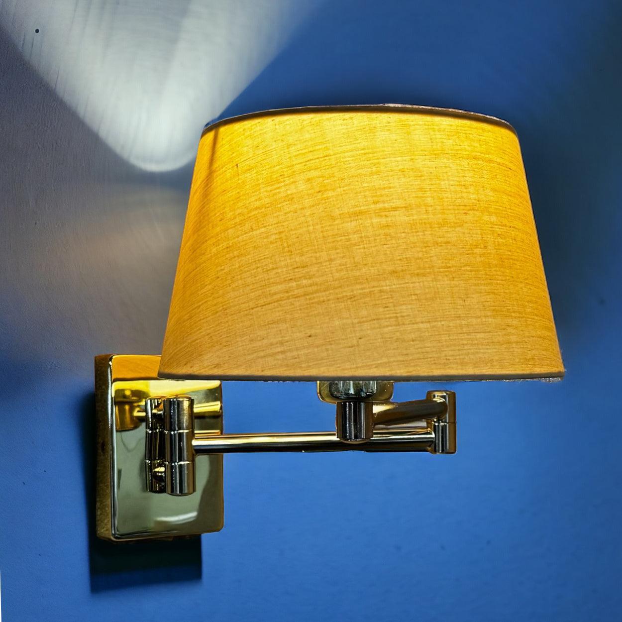 armada polished brass finish double swing arm wall light Hallway Lighting Image