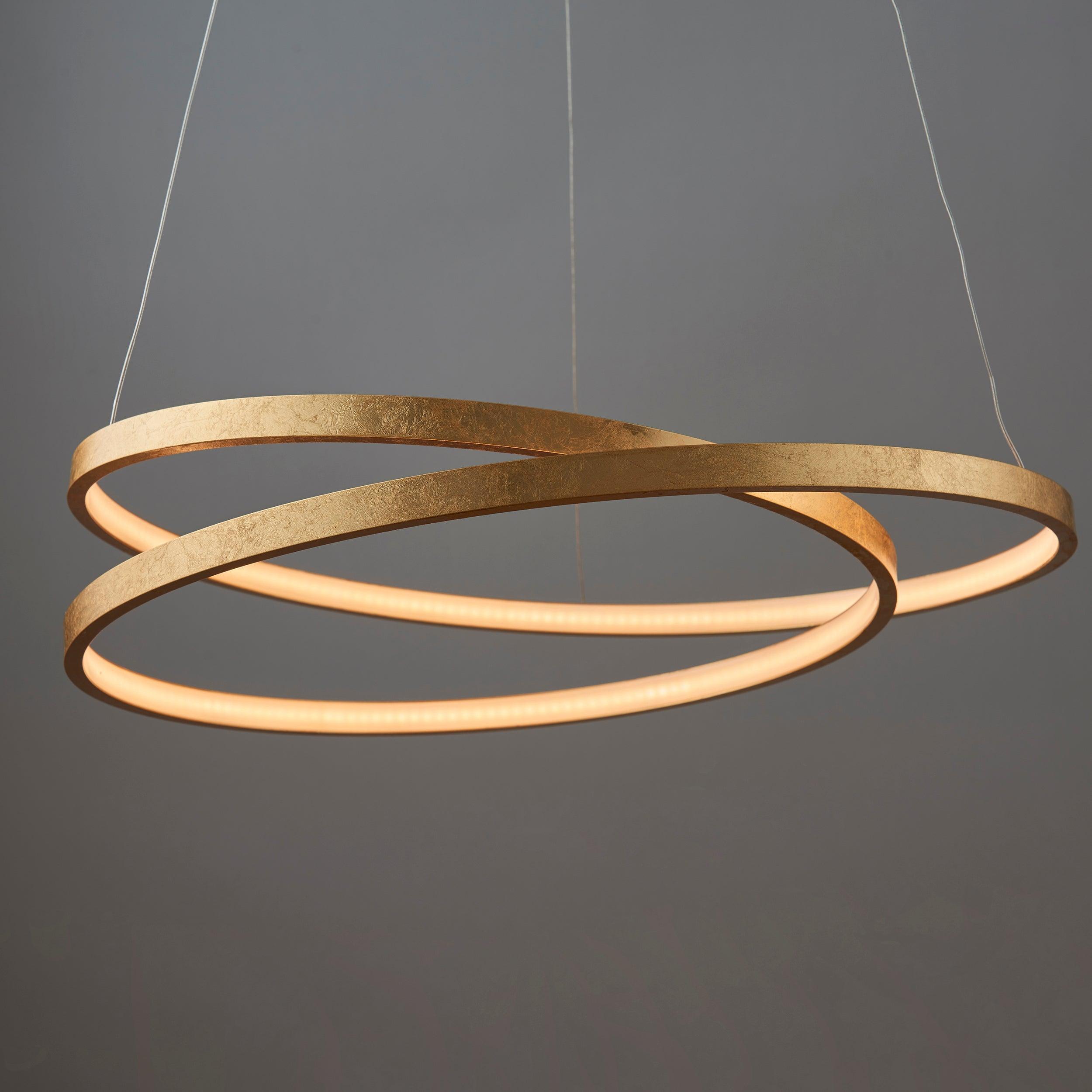 Endon Scribble 1 Light Gold Ceiling Pendant Light 72479 - Close-up