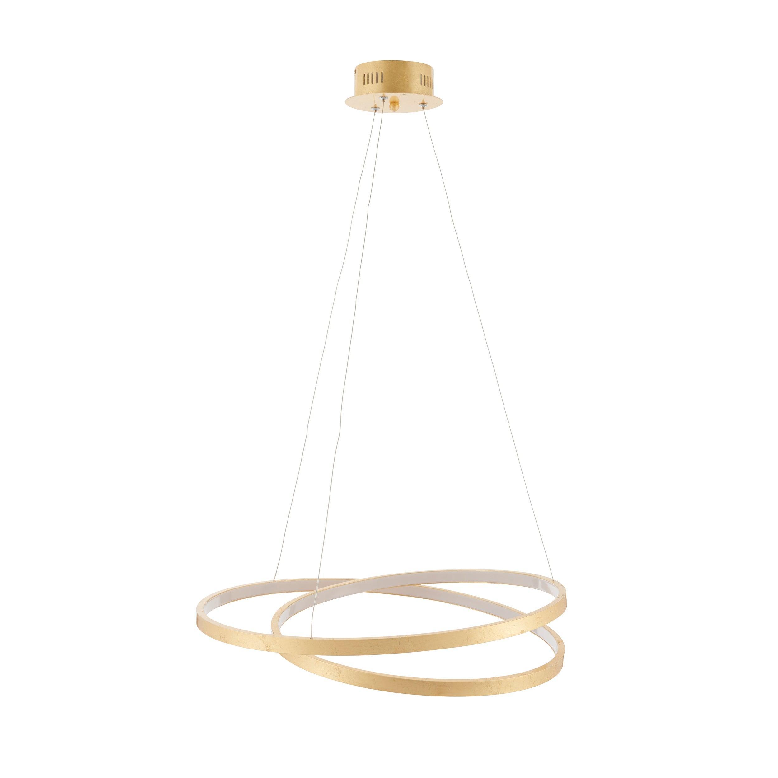 Endon Scribble 1 Light Gold Ceiling Pendant Light 72479