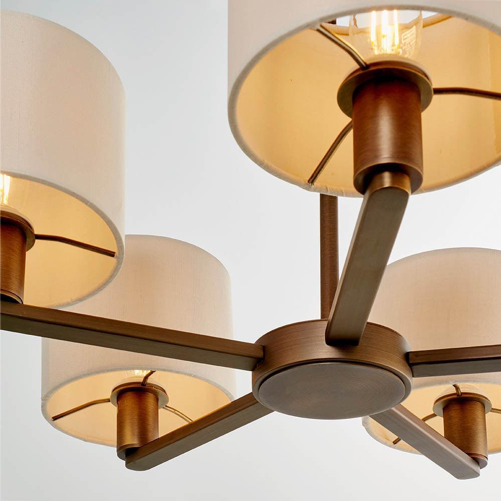 Endon Daley 5 Light Bronze Finish Pendant Ceiling Light-OPEN-BOX-50-040626