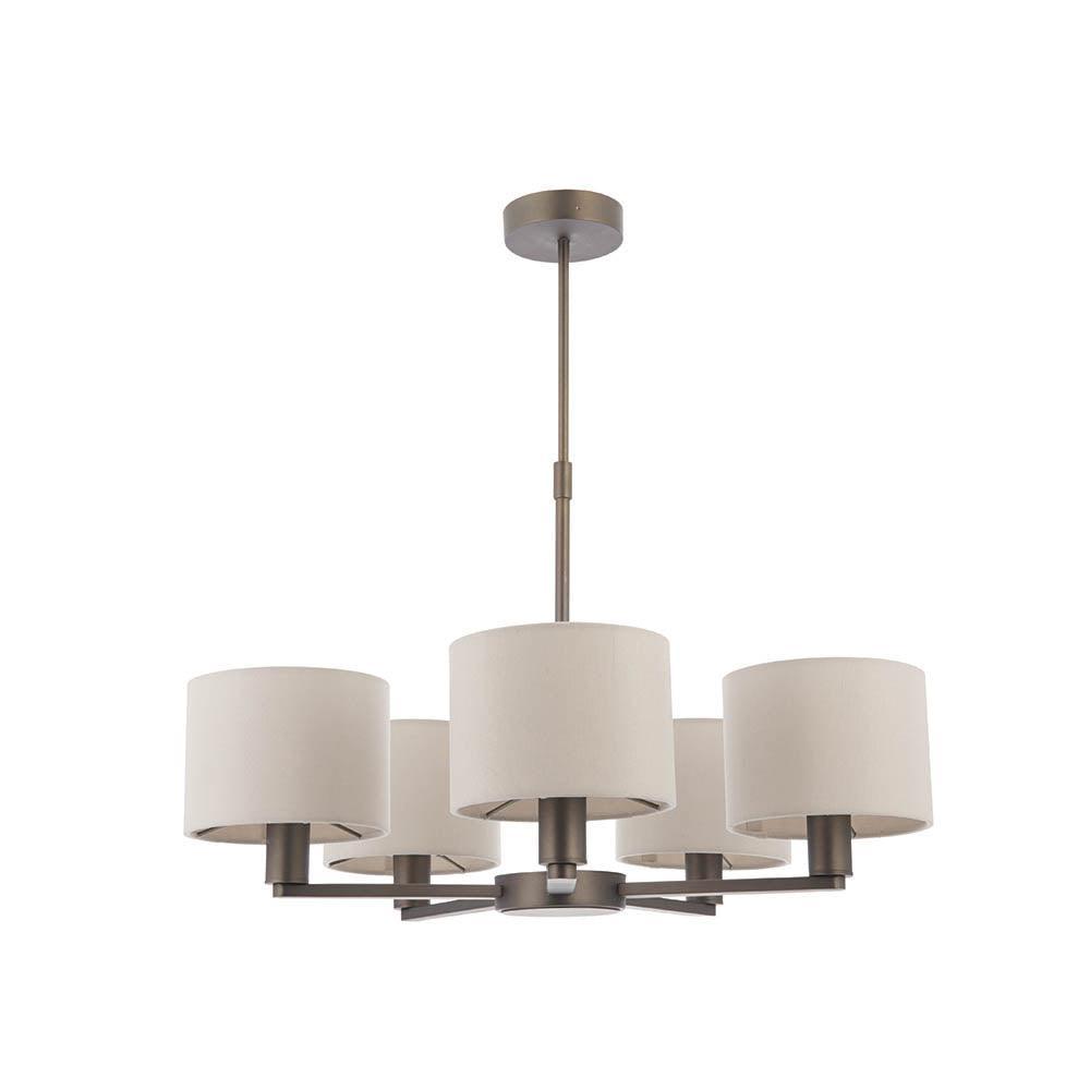 Endon Daley 5 Light Bronze Finish Pendant Ceiling Light-OPEN-BOX-50-040626