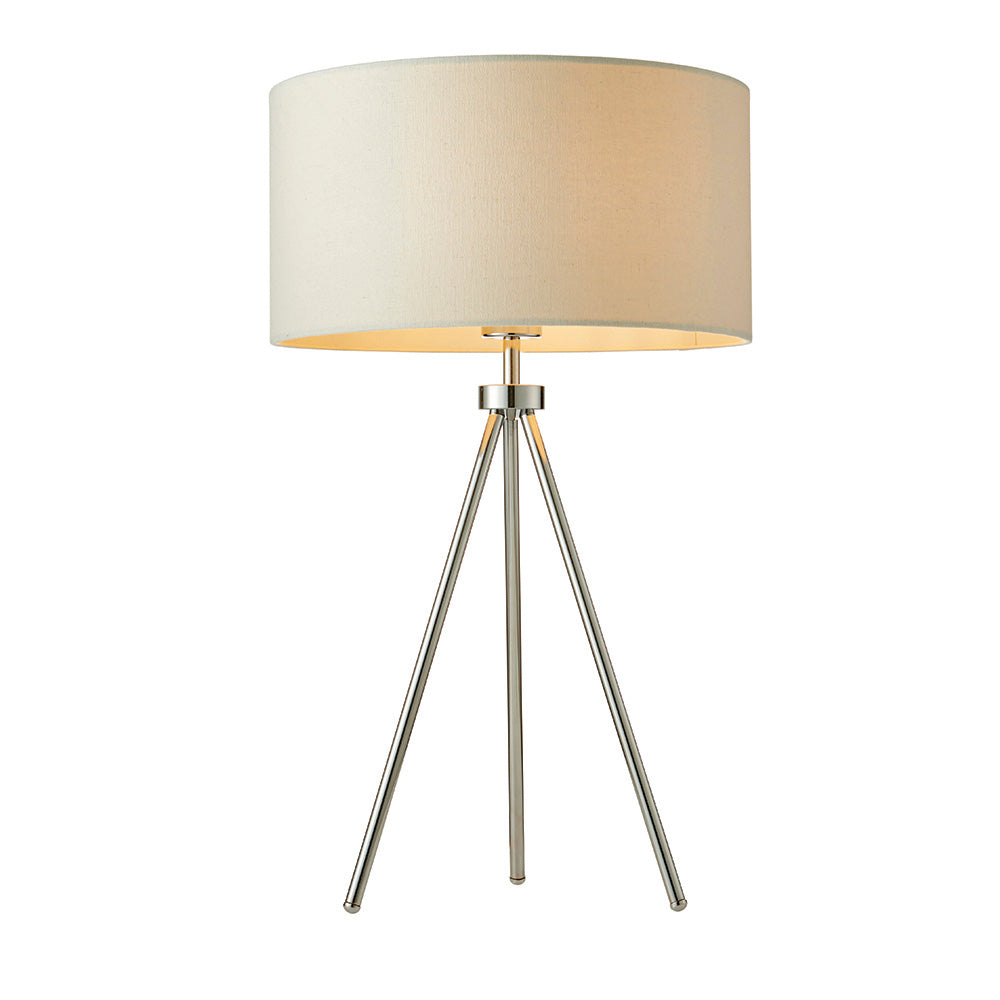 Endon Tri 1 Light Chrome Table Lamp
