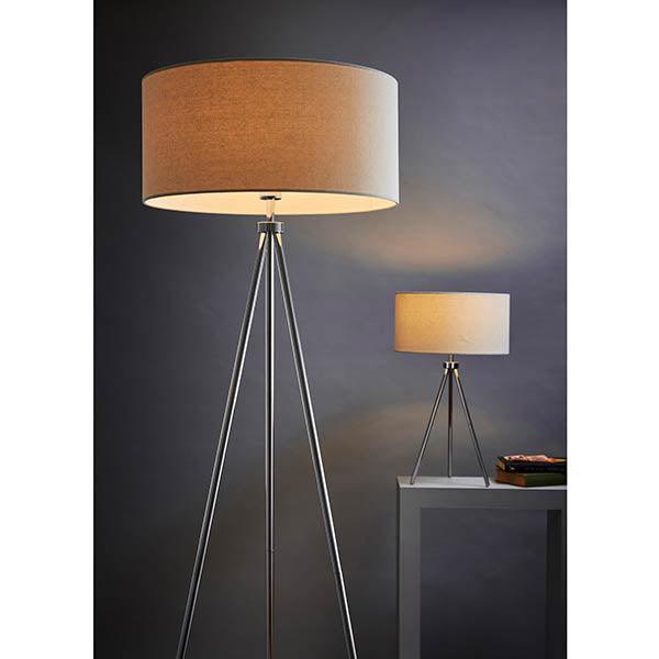 Tri Chrome Tripod Floor Lamp-OPEN-BOX