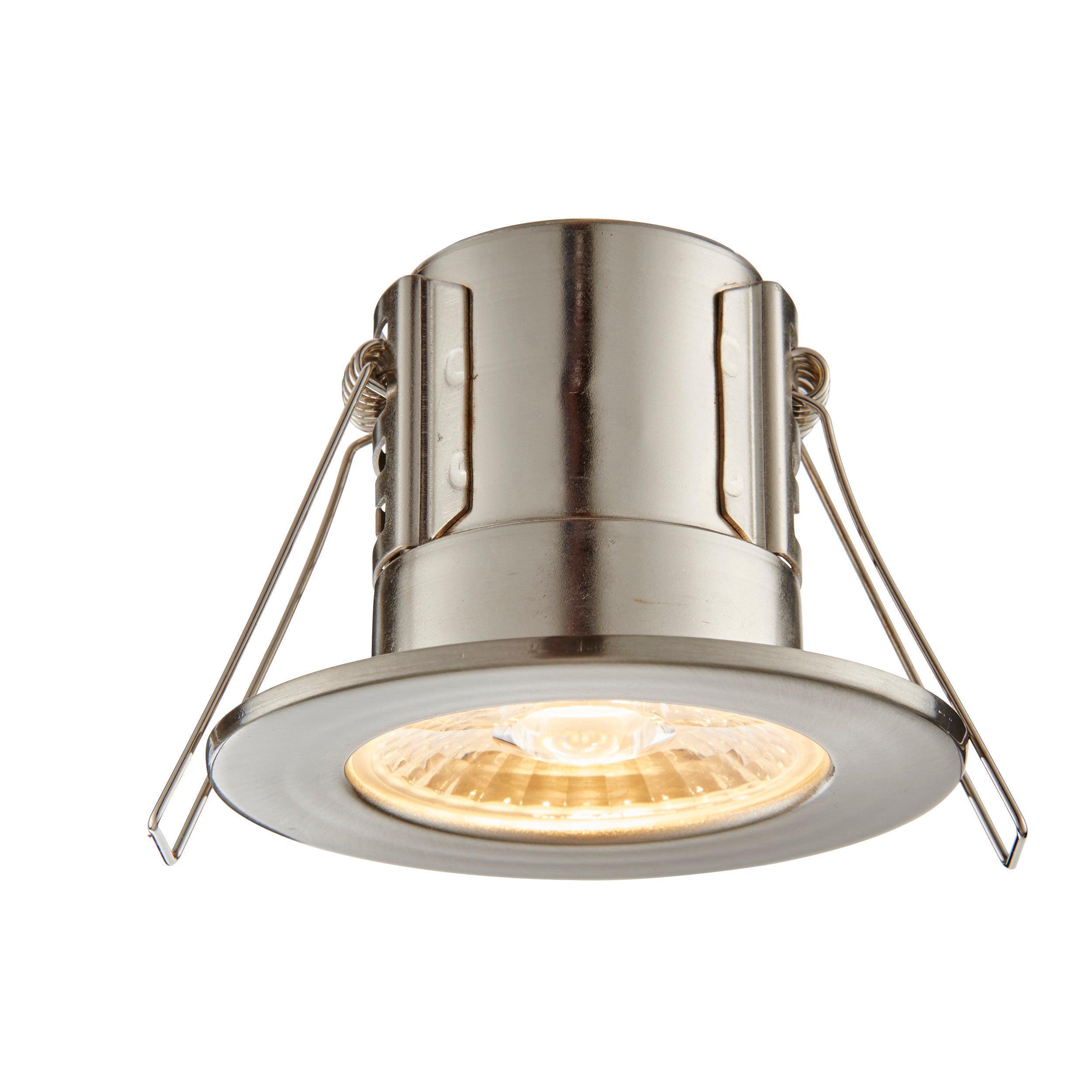 ShieldECO 500 Warm White NIckel Recessed Ceiling Light IP65 4W-clearance