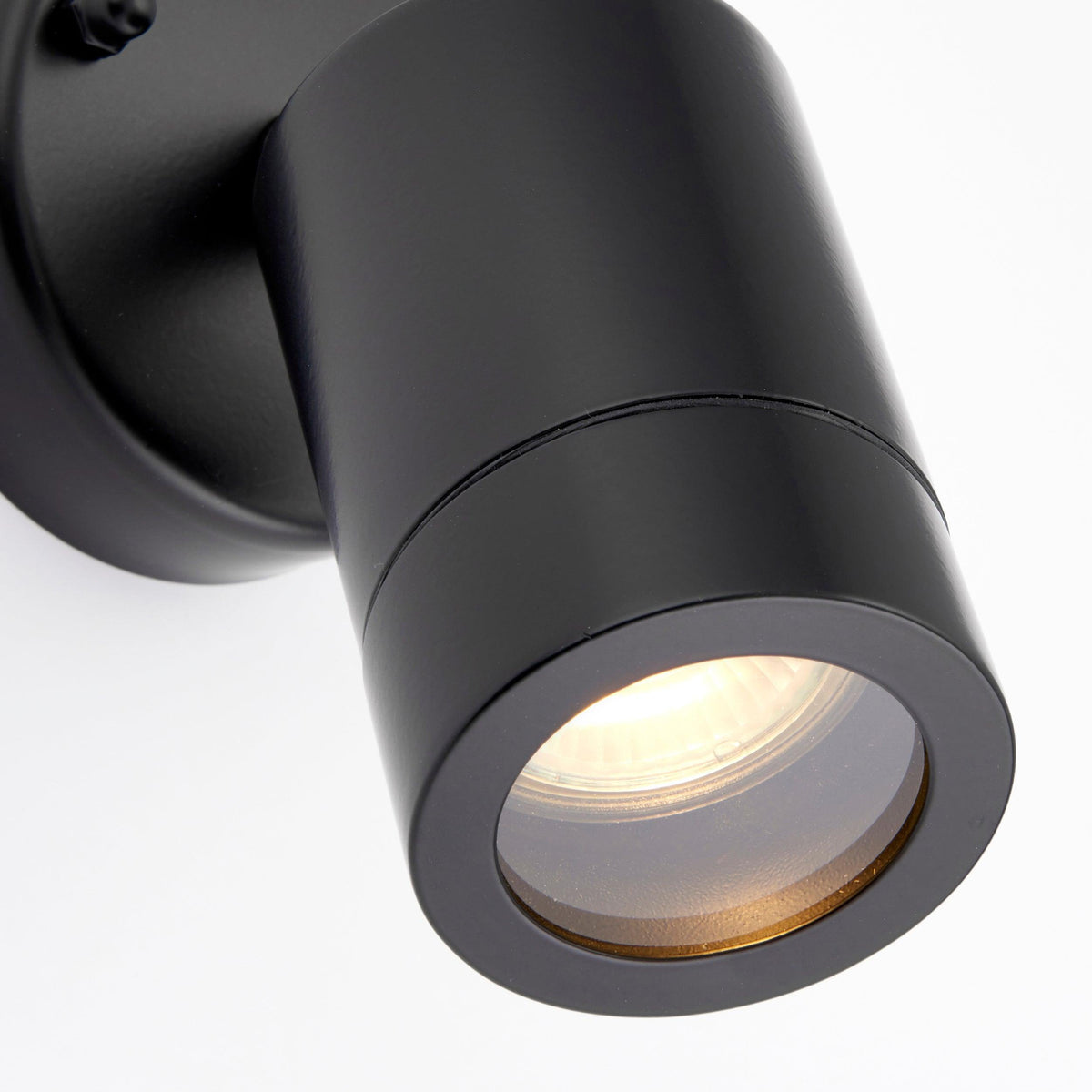 Palin Black LED Outdoor Spot Wall Light IP44 7W-warehouse-180926