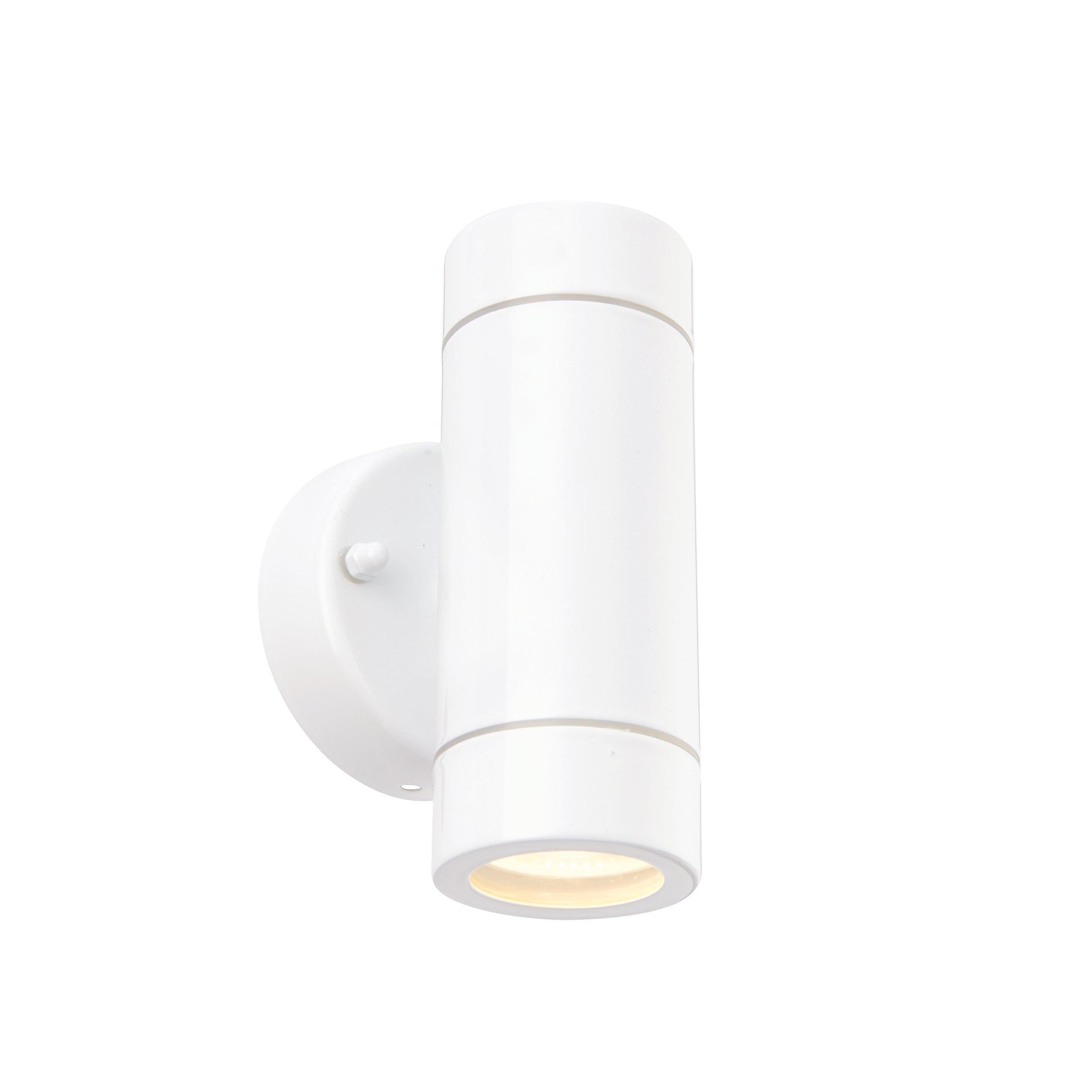 Palin 2 Light White Outdoor Wall Light IP44 7W-clearance