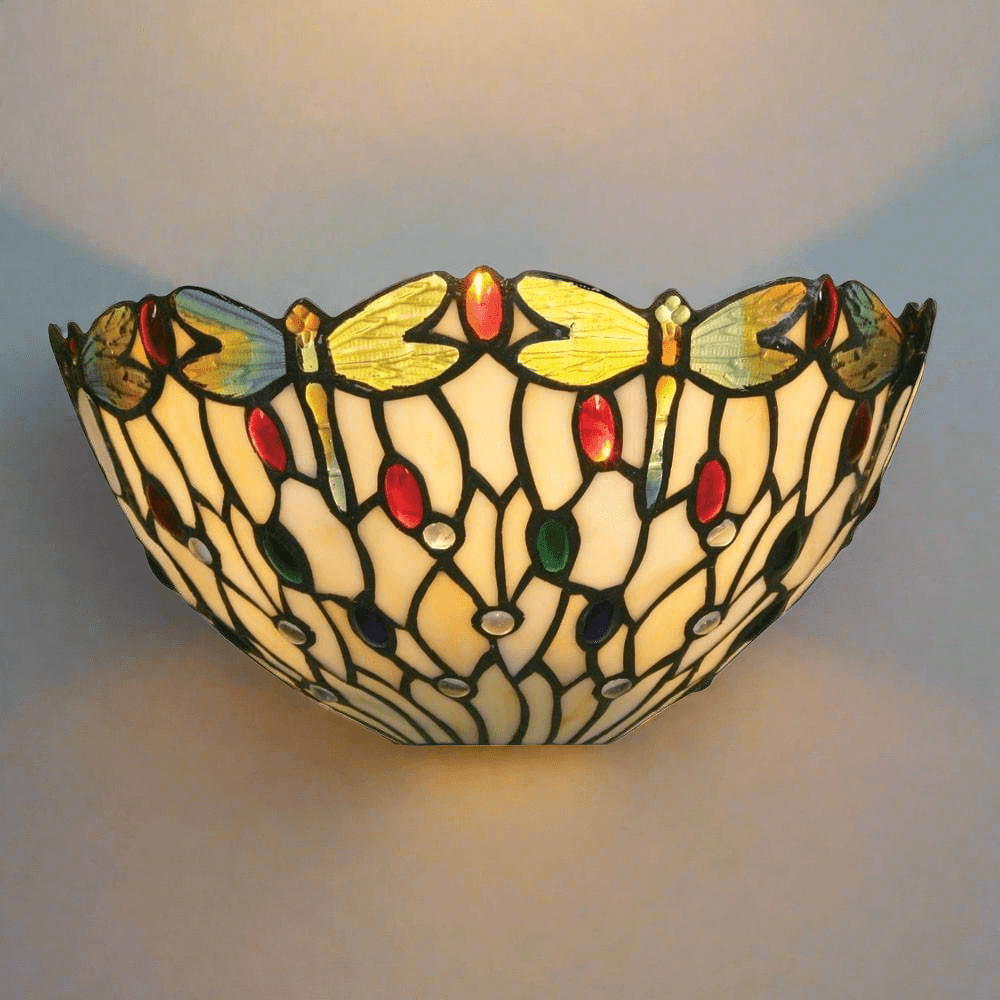 Oaks Tiffany Dragonfly II Wall Light-TIFF-20-240626