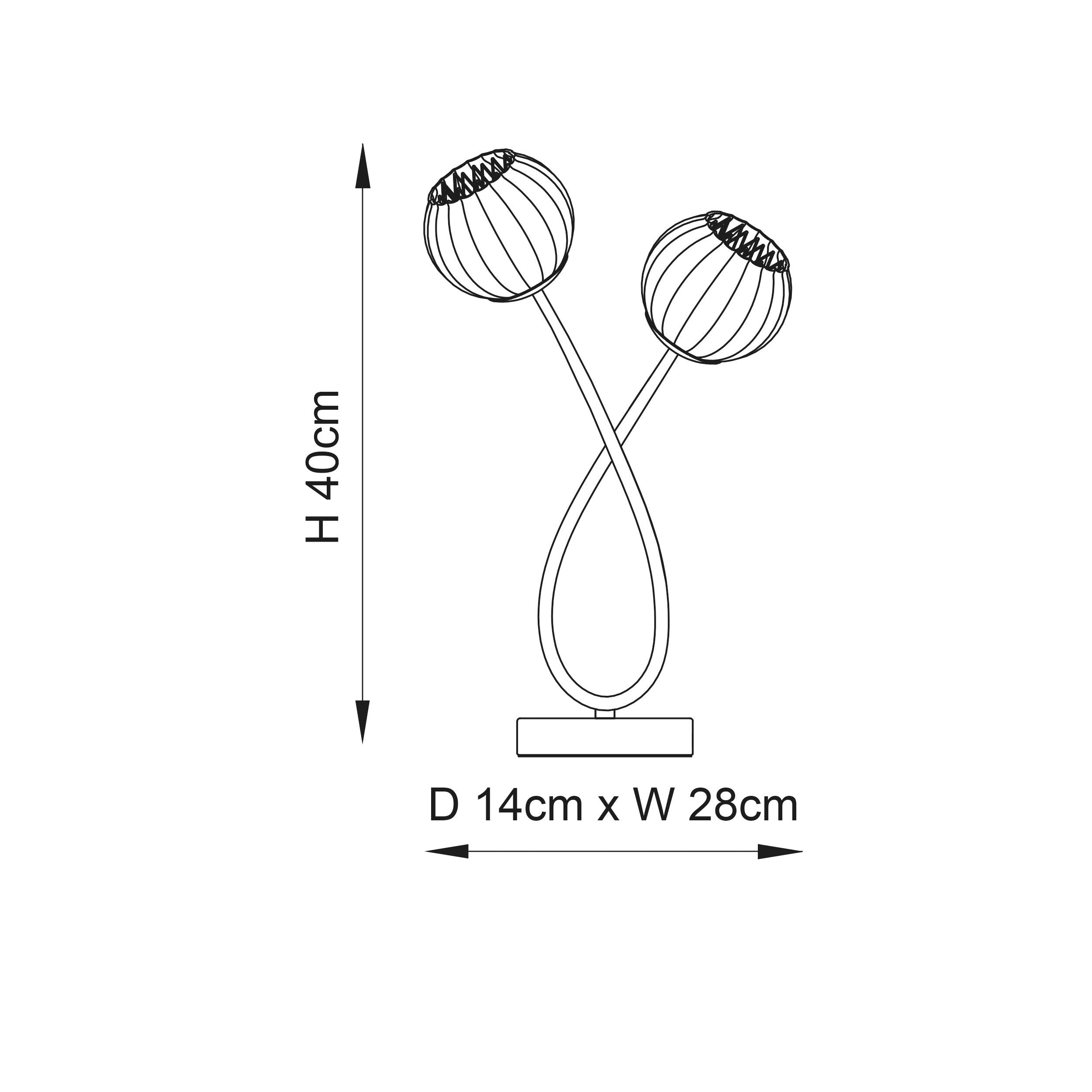 Endon Aerith 2 Light Polished Chrome Table Lamp-warehouse-40