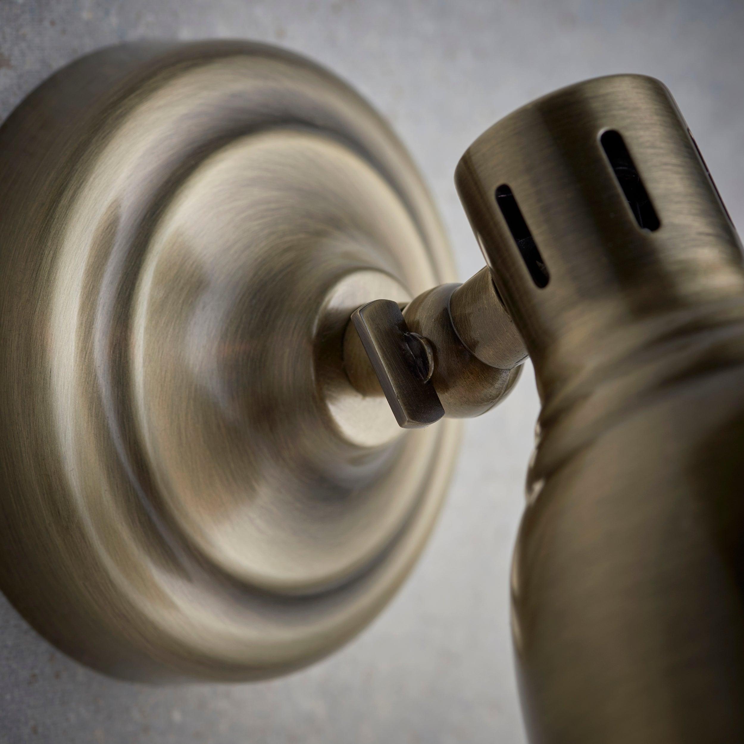 Endon Westbury 1 Light Brass Spotlight 76277 - finish detail