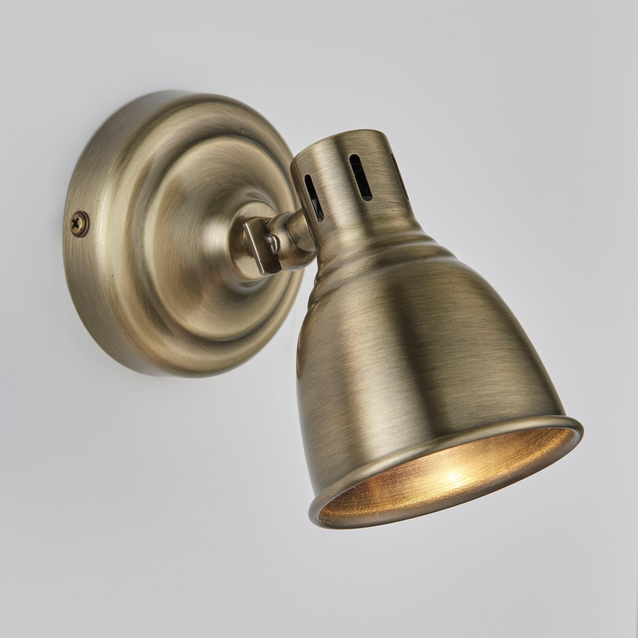 Endon Westbury 1 Light Brass Spotlight-OPEN-BOX-040626