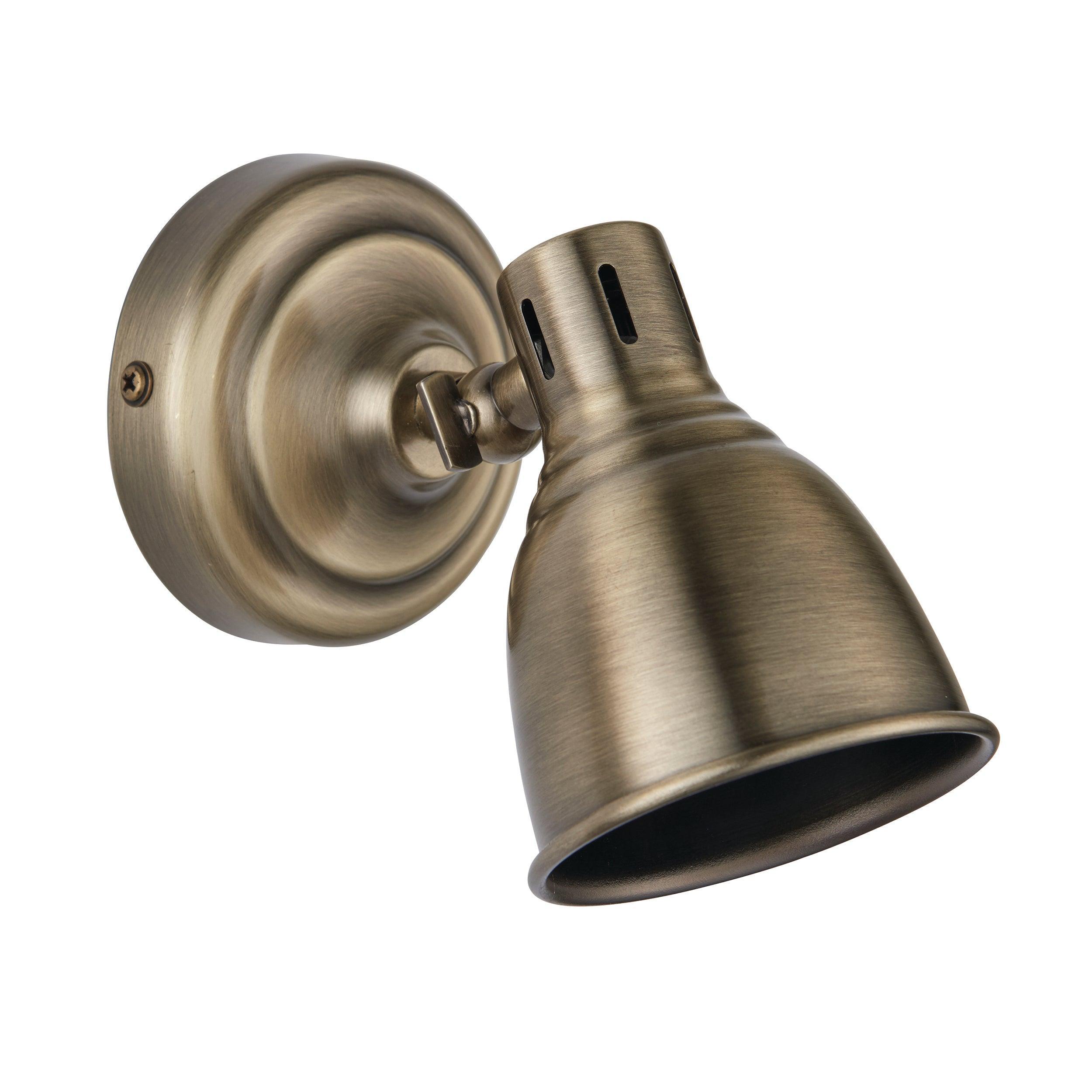 Endon Westbury 1 Light Brass Spotlight-OPEN-BOX-040626