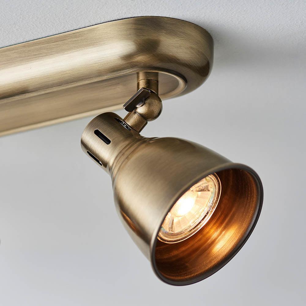Endon Westbury Antique Brass Finish 4 Light Spot Light-OPEN-BOX-50-040626