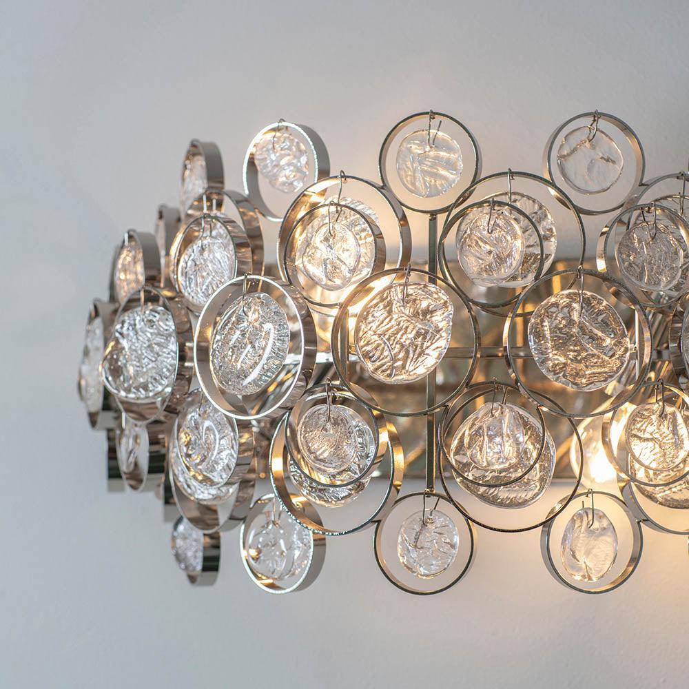 Endon Marella Nickel Finish Wall Light-OPEN-BOX-50-200826