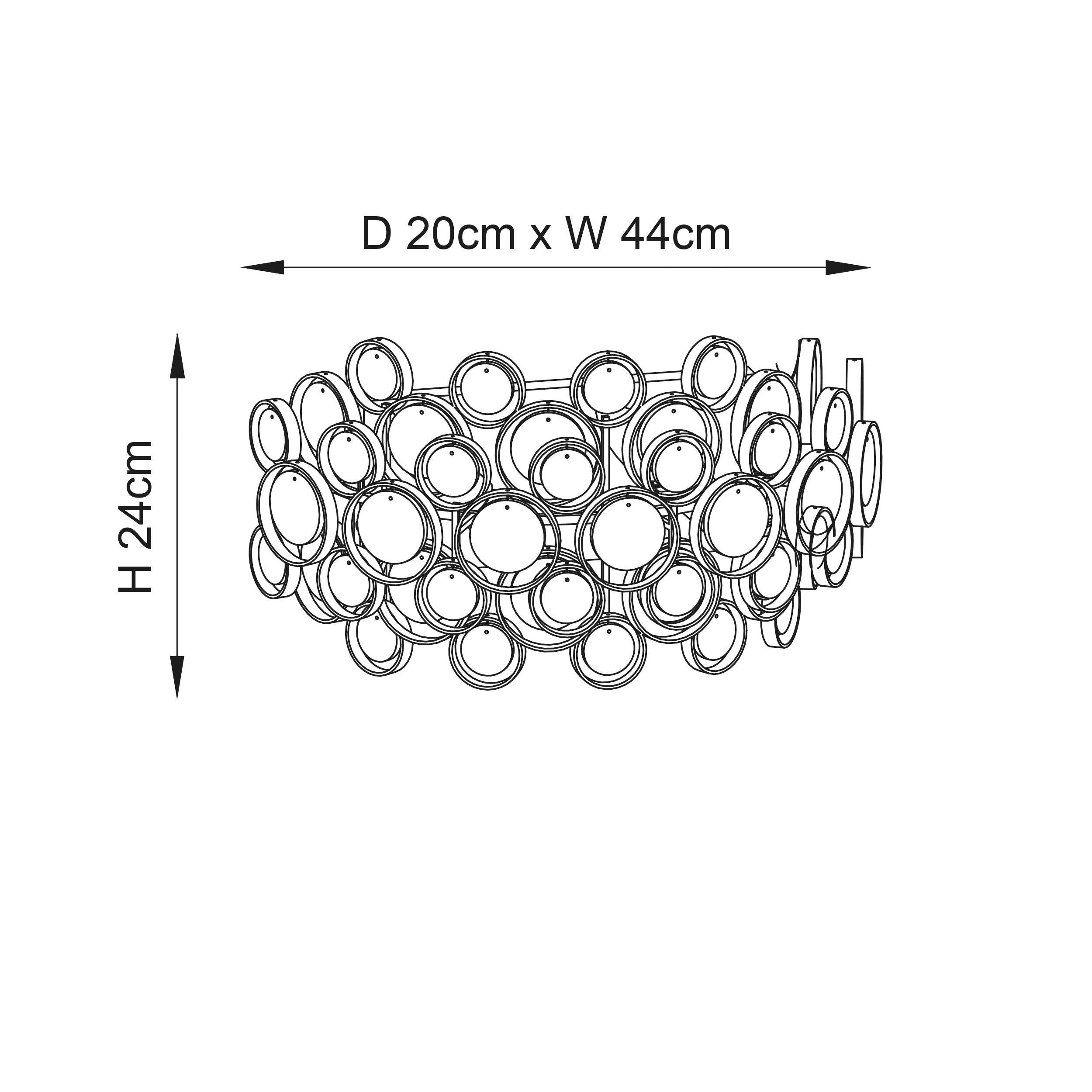 Endon Marella Nickel Finish Wall Light-OPEN-BOX-50-200826
