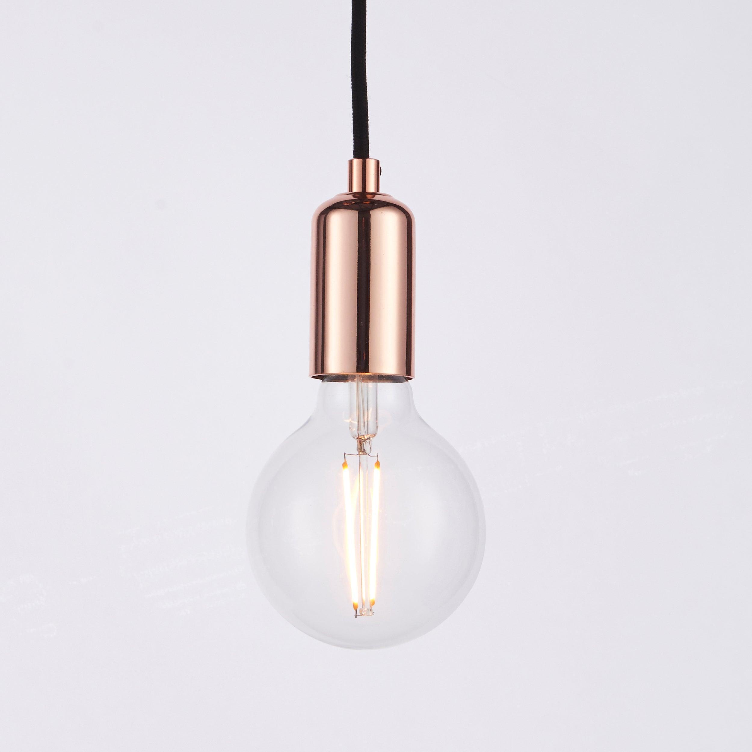 Endon Studio 6 Light Copper Ceiling Pendant Light-OPEN-BOX-50-270826