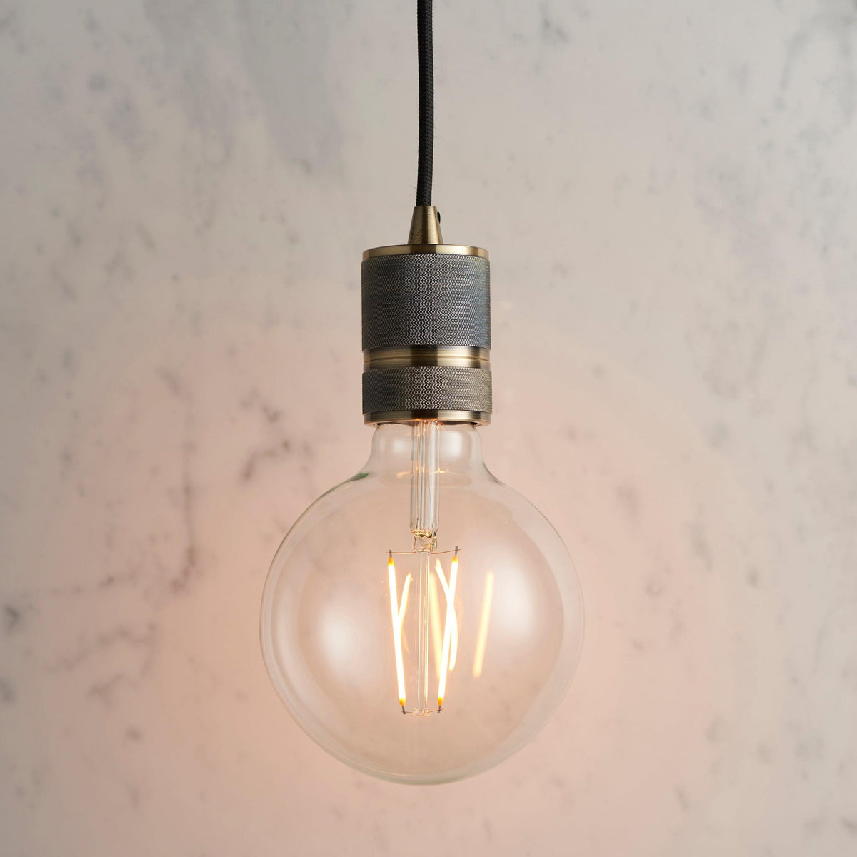 Endon Urban 1 Light Brass Ceiling Pendant-warehouse-180926