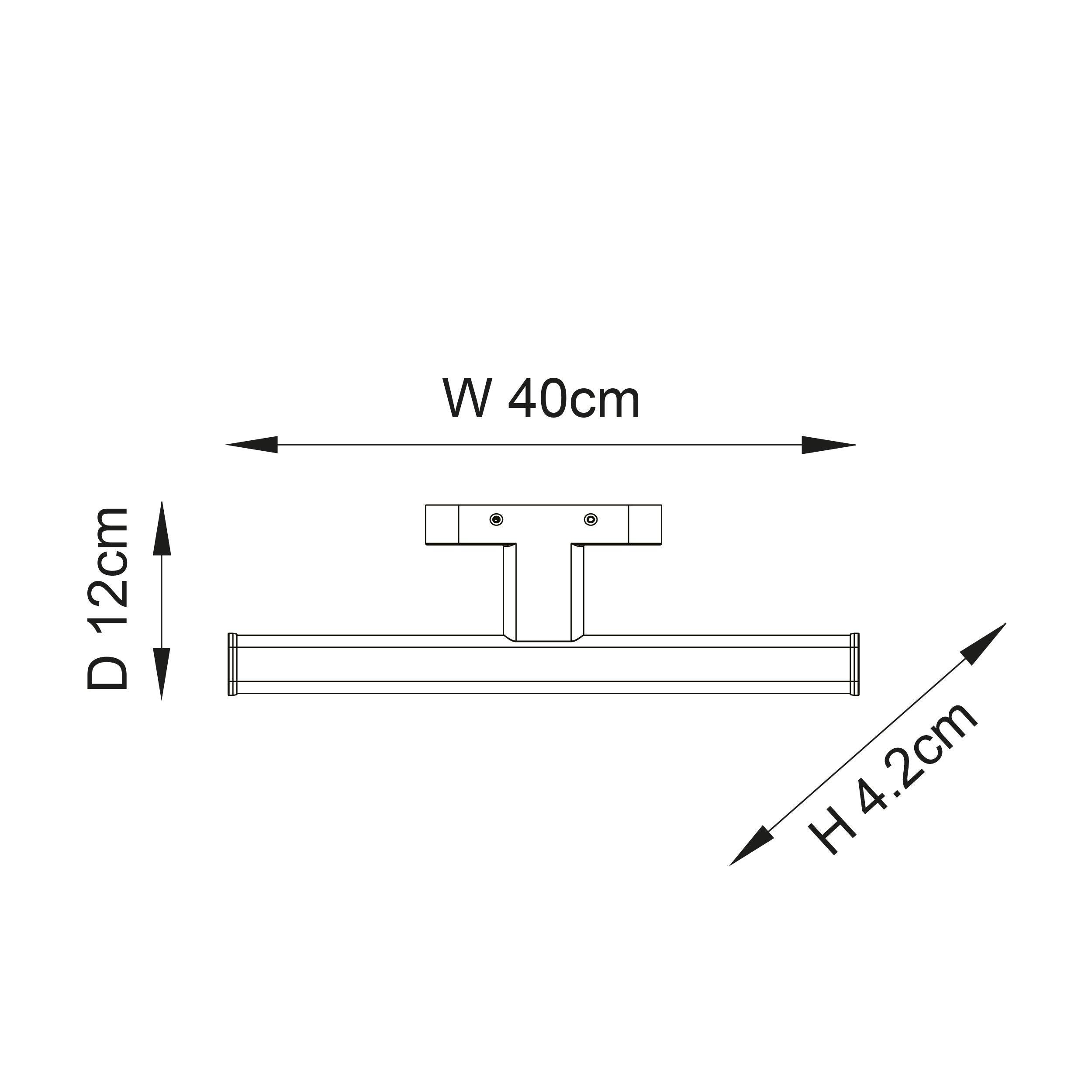 Endon Axis 1 Light Chrome Bathroom Wall Light-WAREHOUSE-40-290626