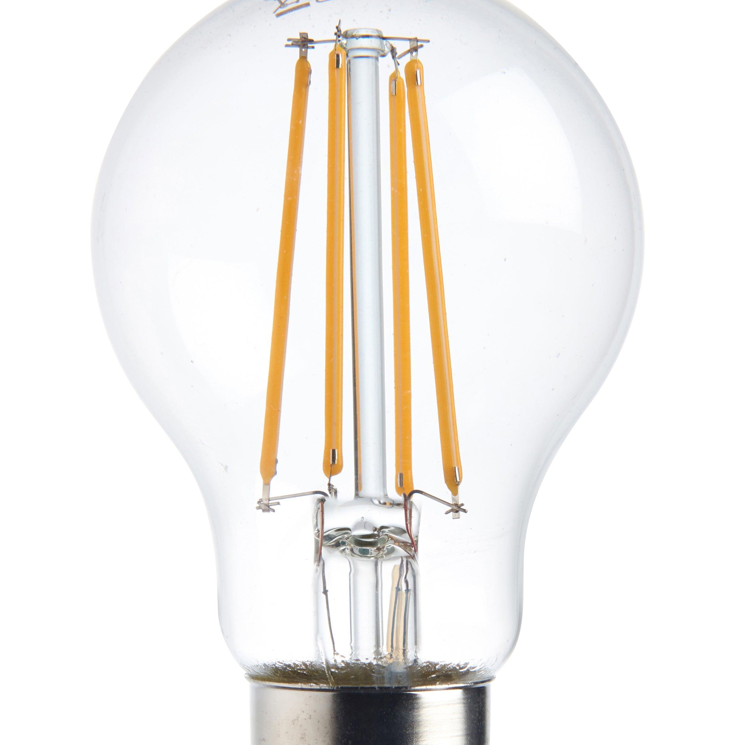 b22 warm white led filament lamp bulb gls dimmable 8w mDining room lighting
