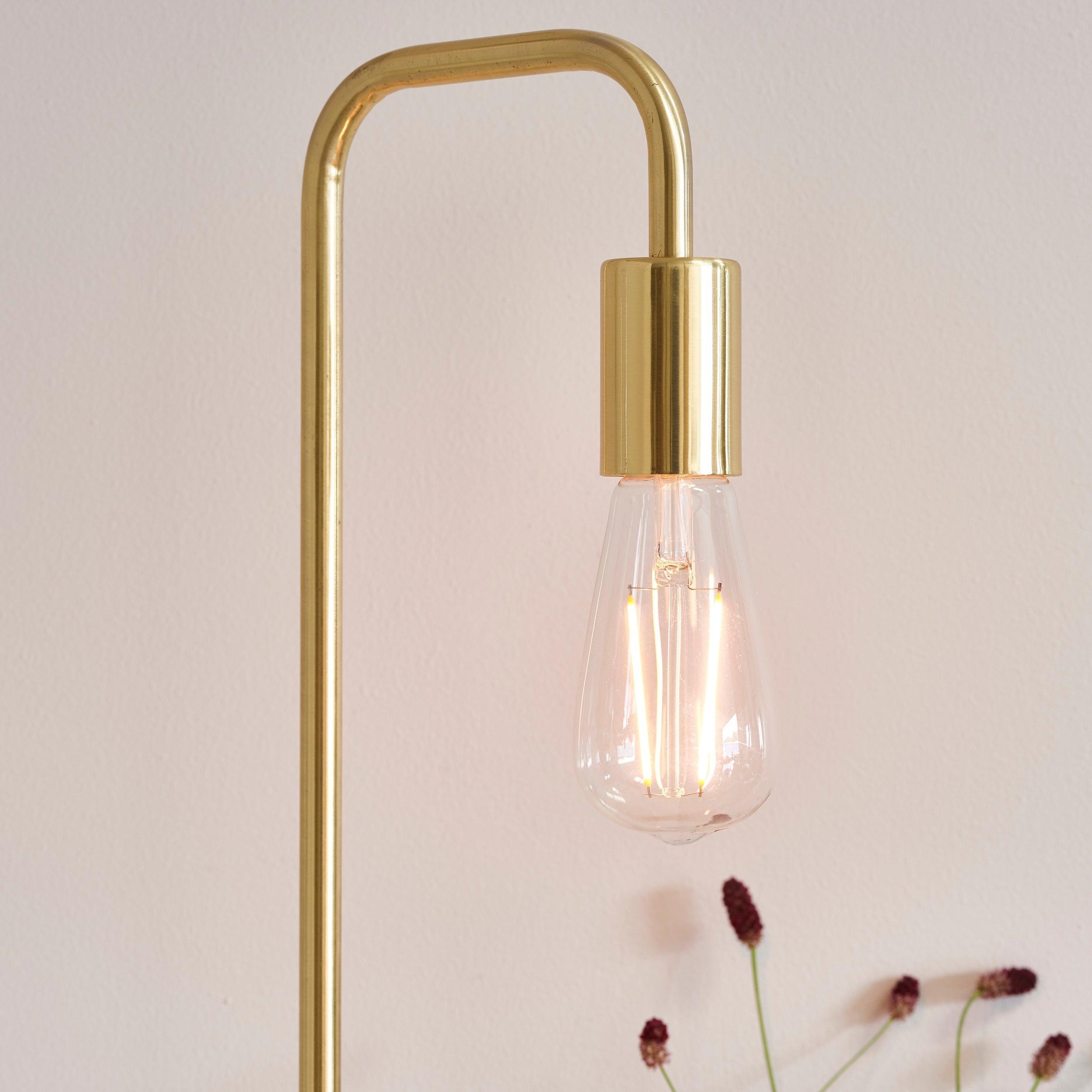 Endon Rubens 1 Light Brass Table Lamp 77117 - Close-up