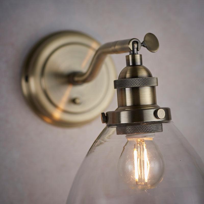 Hansen Brass Wall Light by Endon Lighting-OB-180926