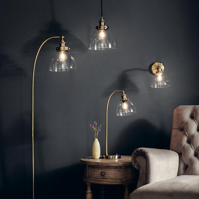 Hansen Brass Wall Light by Endon Lighting-OB-180926