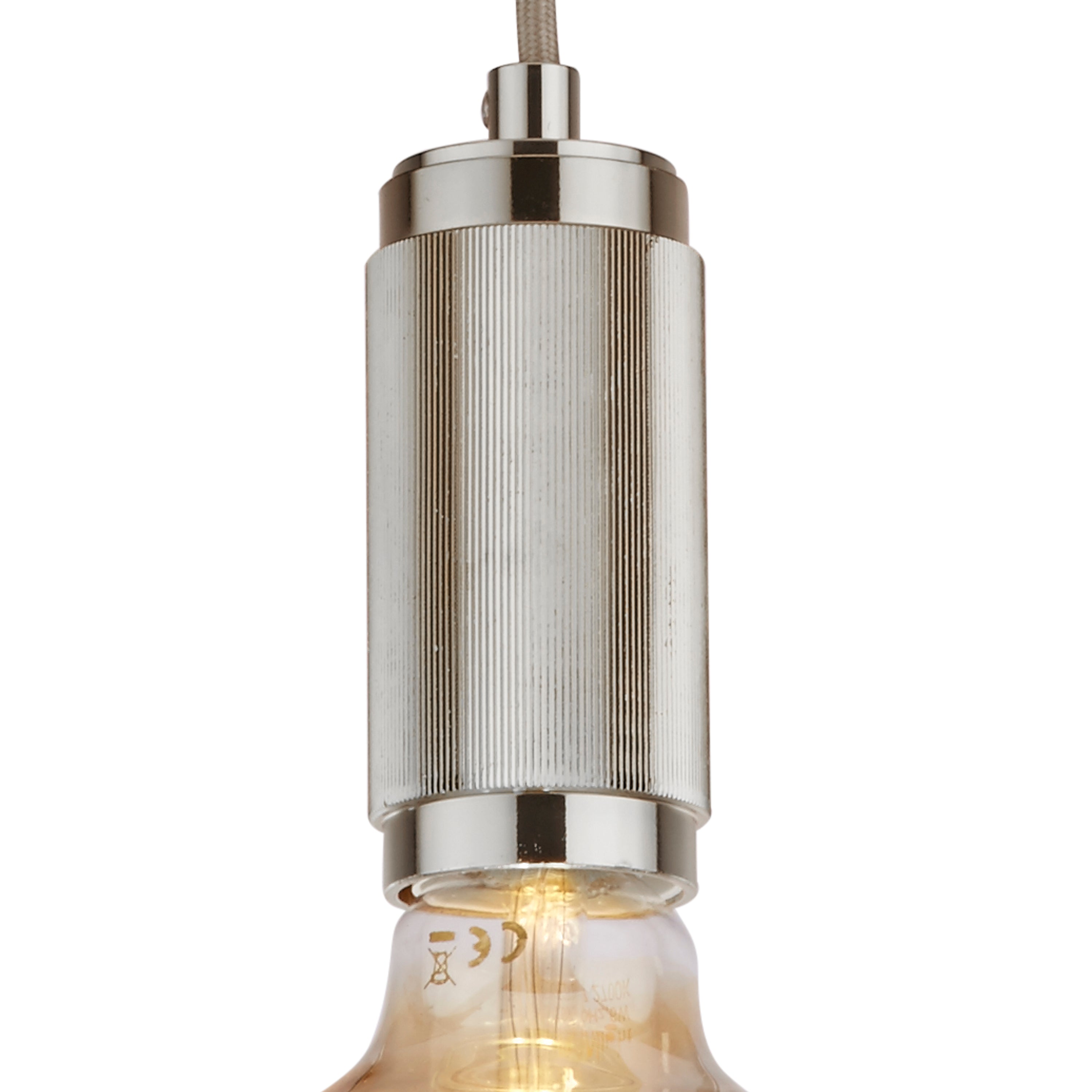 Searchlight Silver Suspension Cable With Grey Braided Cable